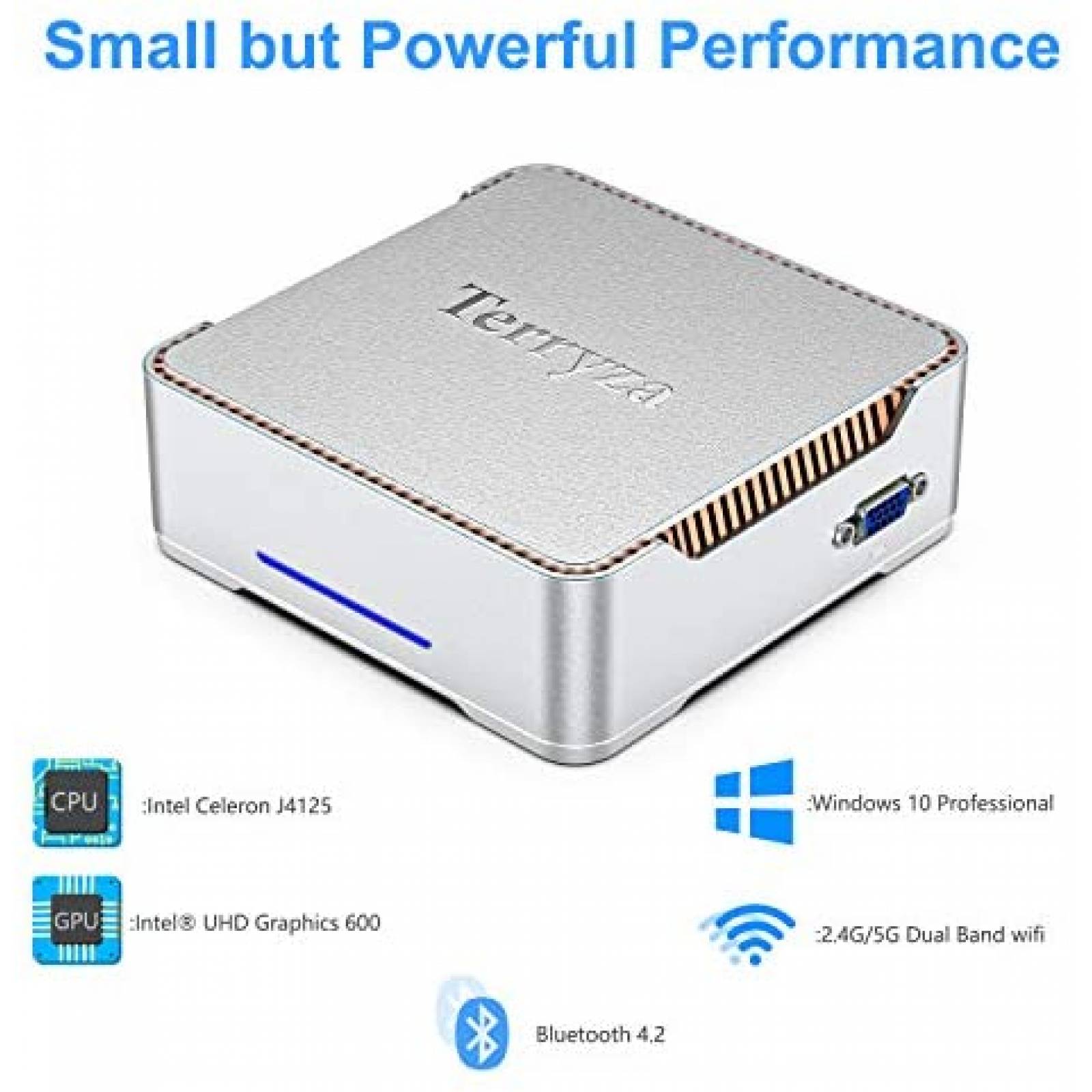 Computadora de Escritorio Terryza Mini Intel Celeron J4125 