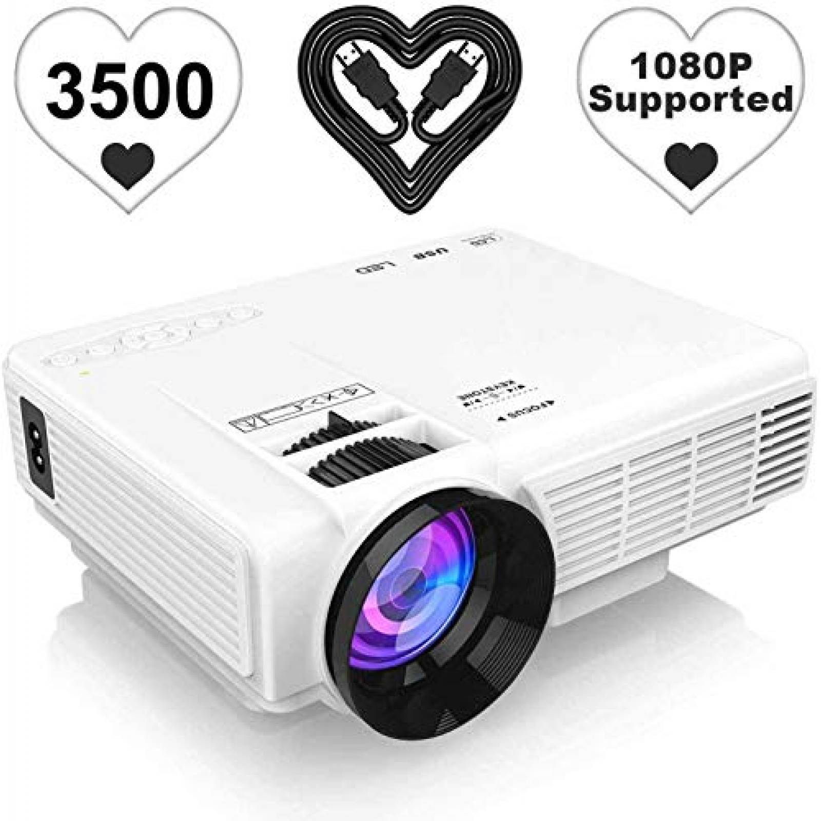Videoproyector Projector 3500 Lumens 4k Full HD 1080P 170"