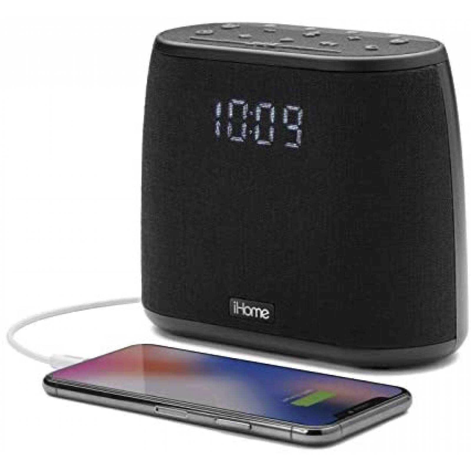 Bocina y Despertador iHome iBT234 Puerto USB -Negro