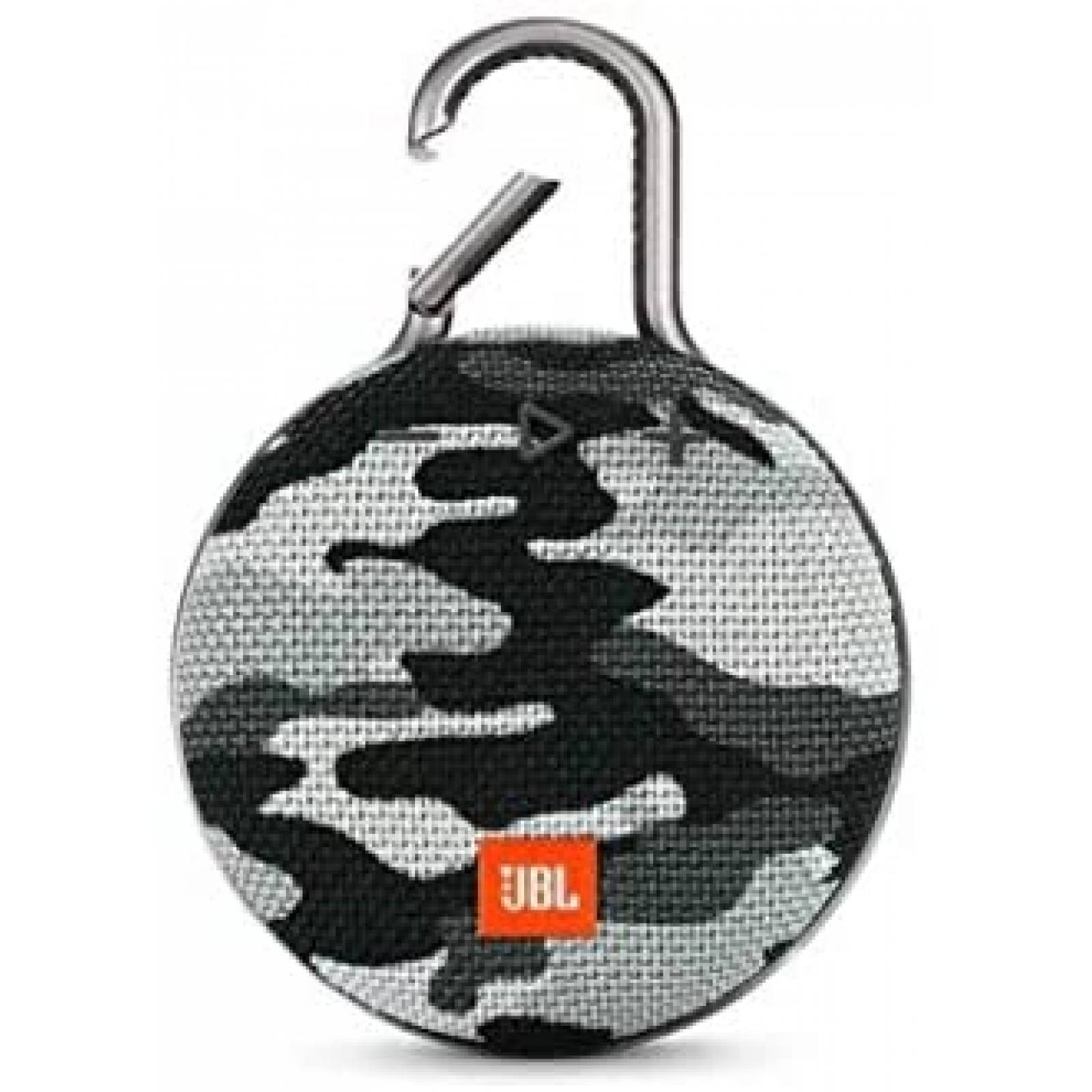 Bocina JBL Clip 3 Portátil Bluetooth Contra Agua -Black Camo 