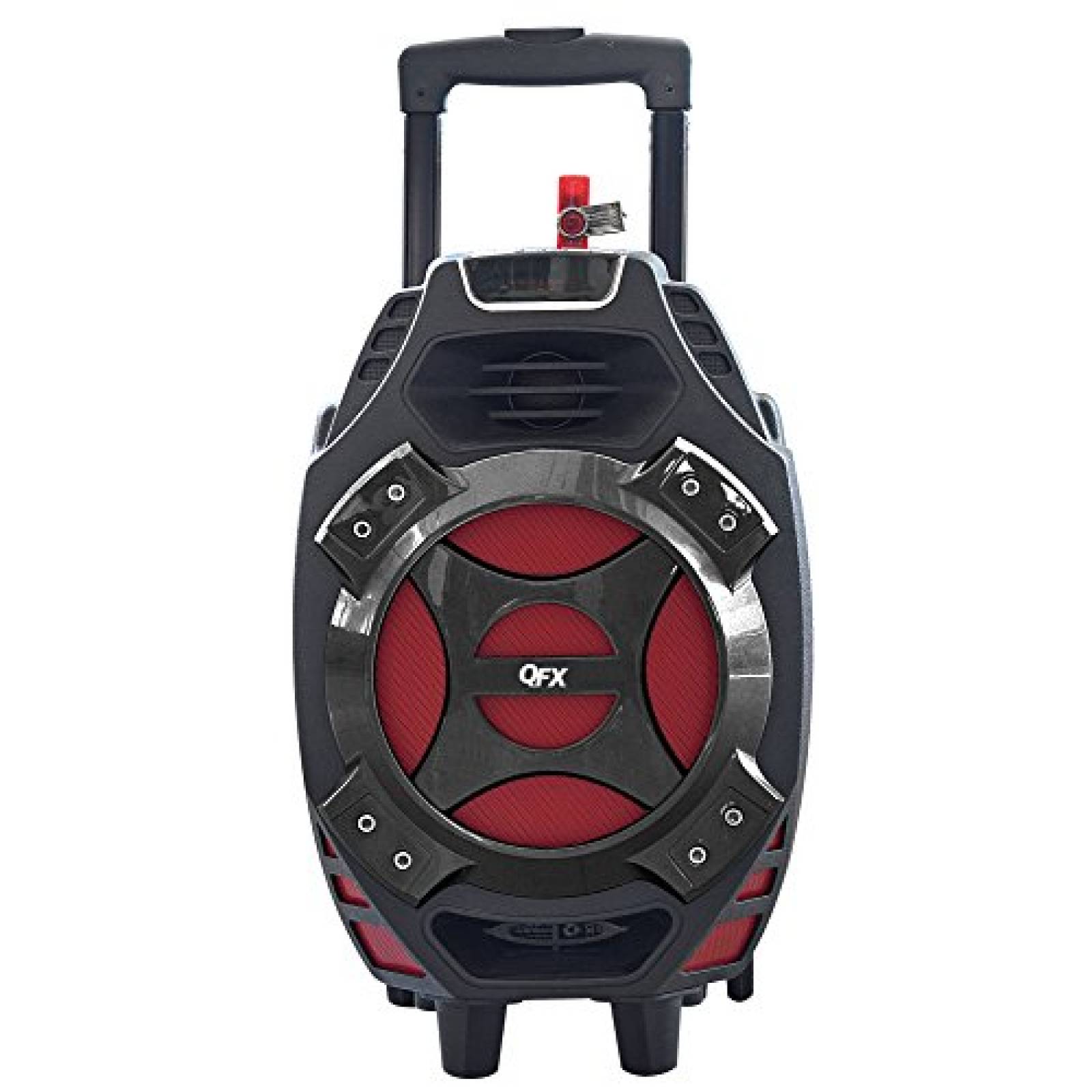 Bocina portátil QFX PBX-61081BT/RD Bluetooth USB -Rojo 