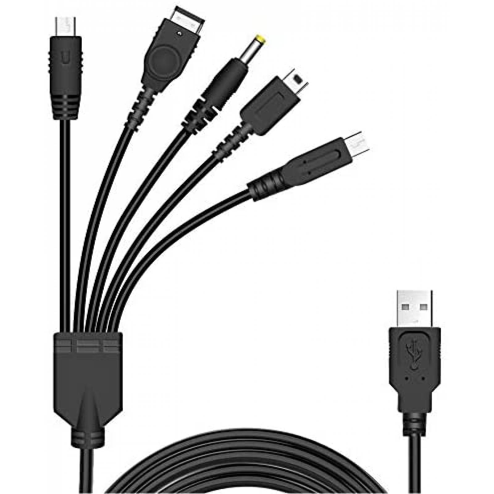 Cargador para Nintendo DS Lite Xahpower 5 en 1 Ligero -Negro