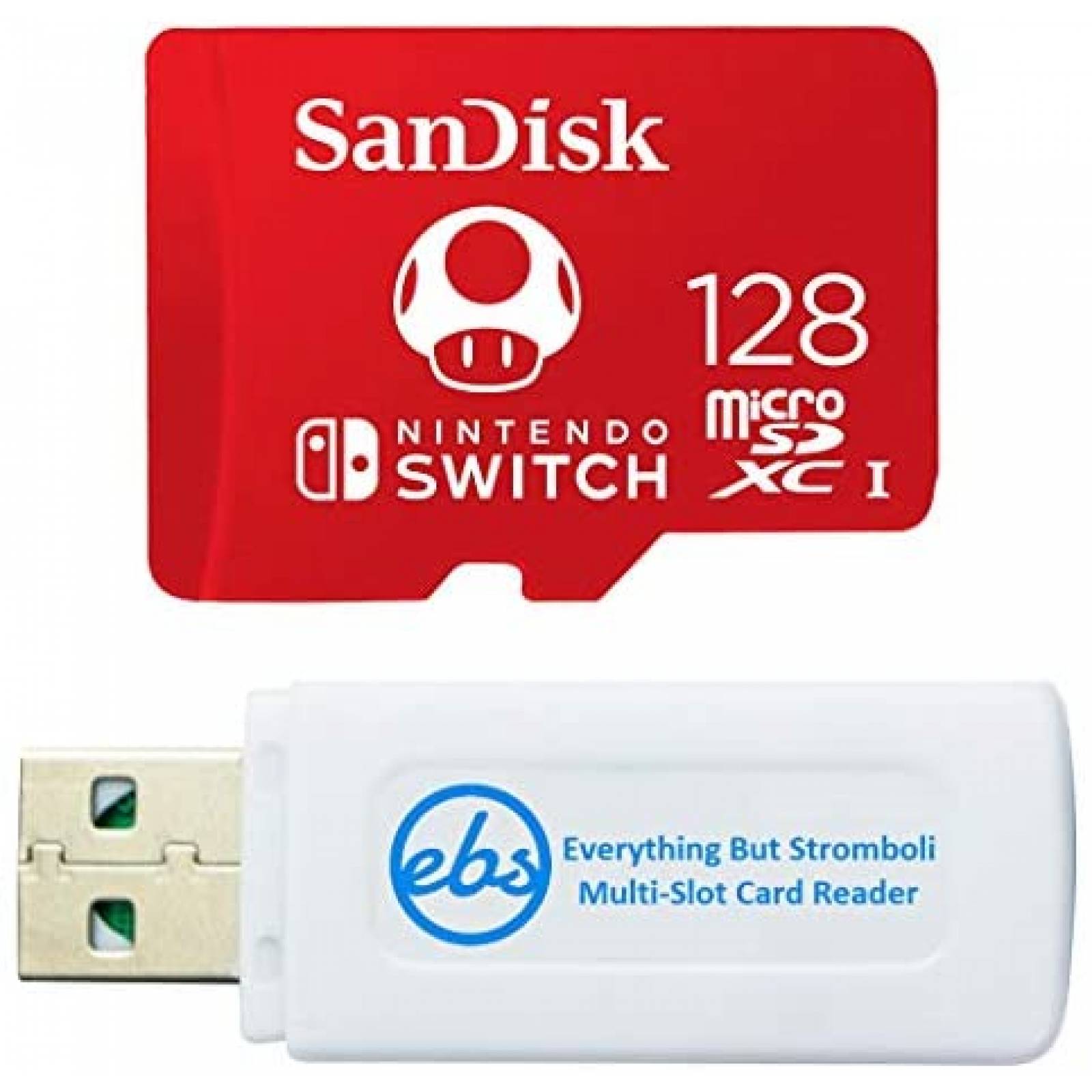 Tarjeta de Memoria SanDisk Nintendo Switch Micro SD 128gb 