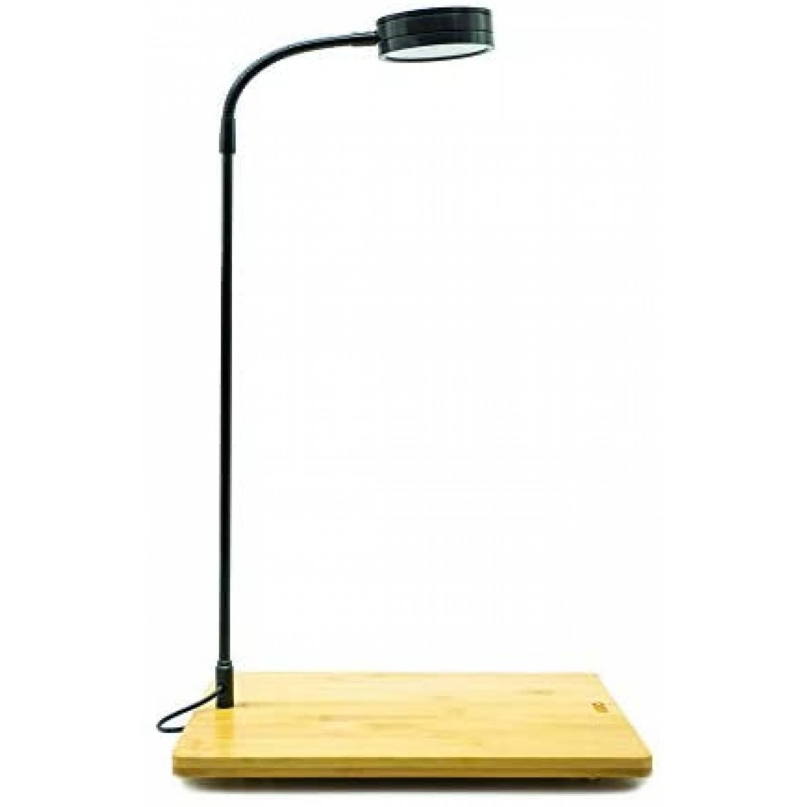 Luces para Acuario HIRO AQUATICS con Bandeja de Bambú -Negro 