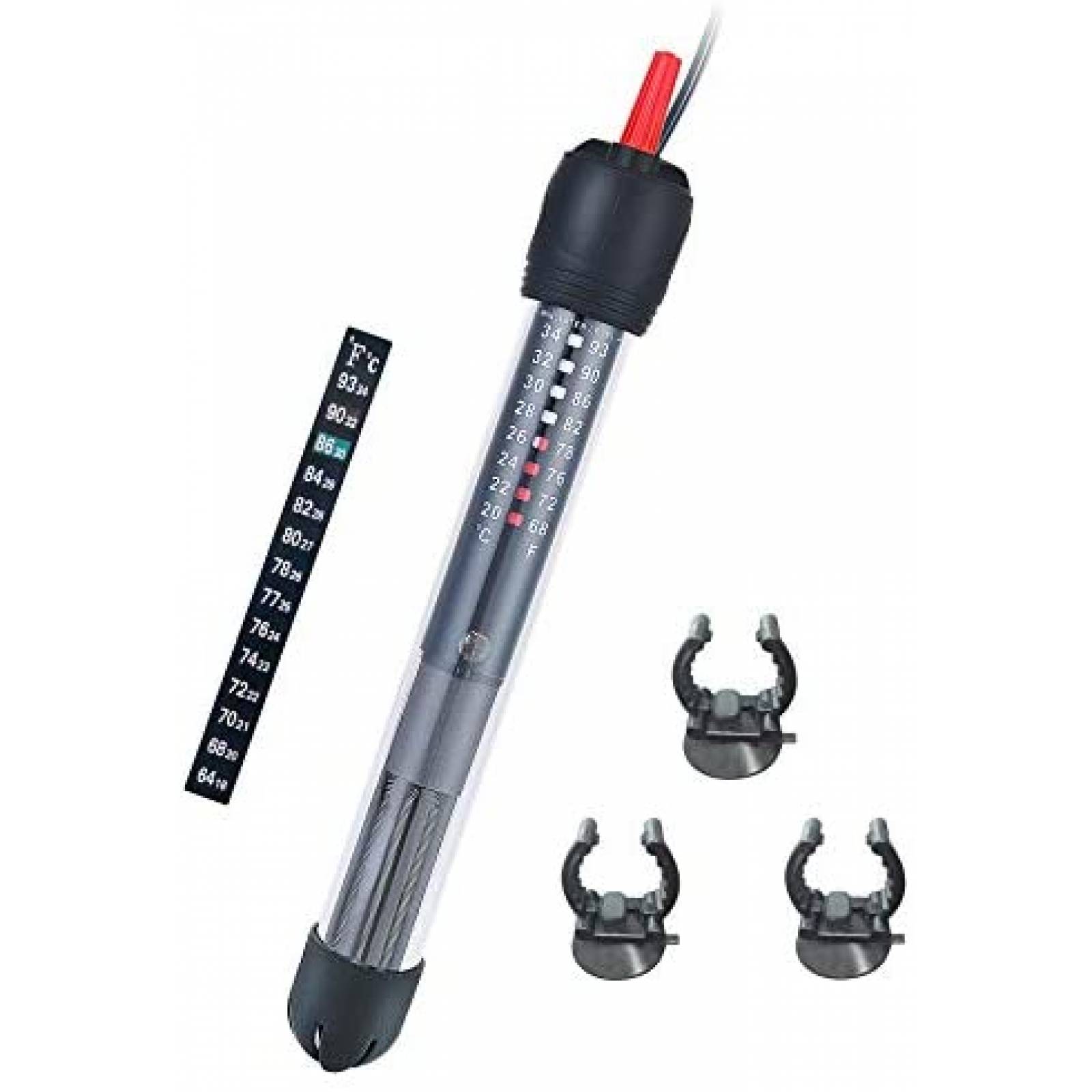 Calentador para Acuario HITOP 50W-300W Ajustable -Negro 