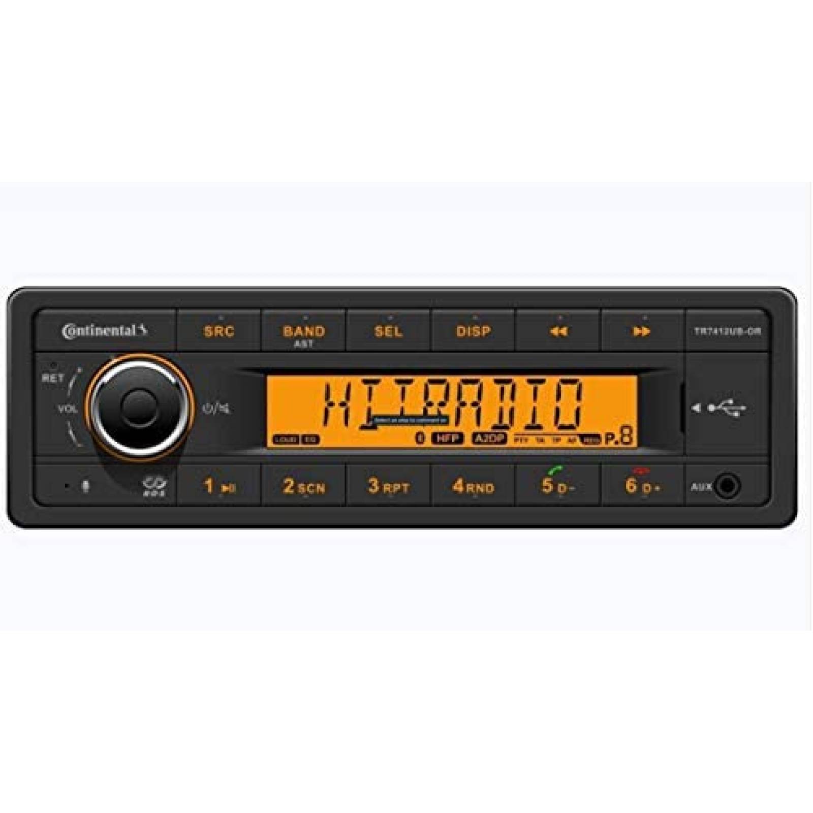 Radio VDO 12V Bluetooth 9.02'' x 7.01'' x 3.46'' -Negro 