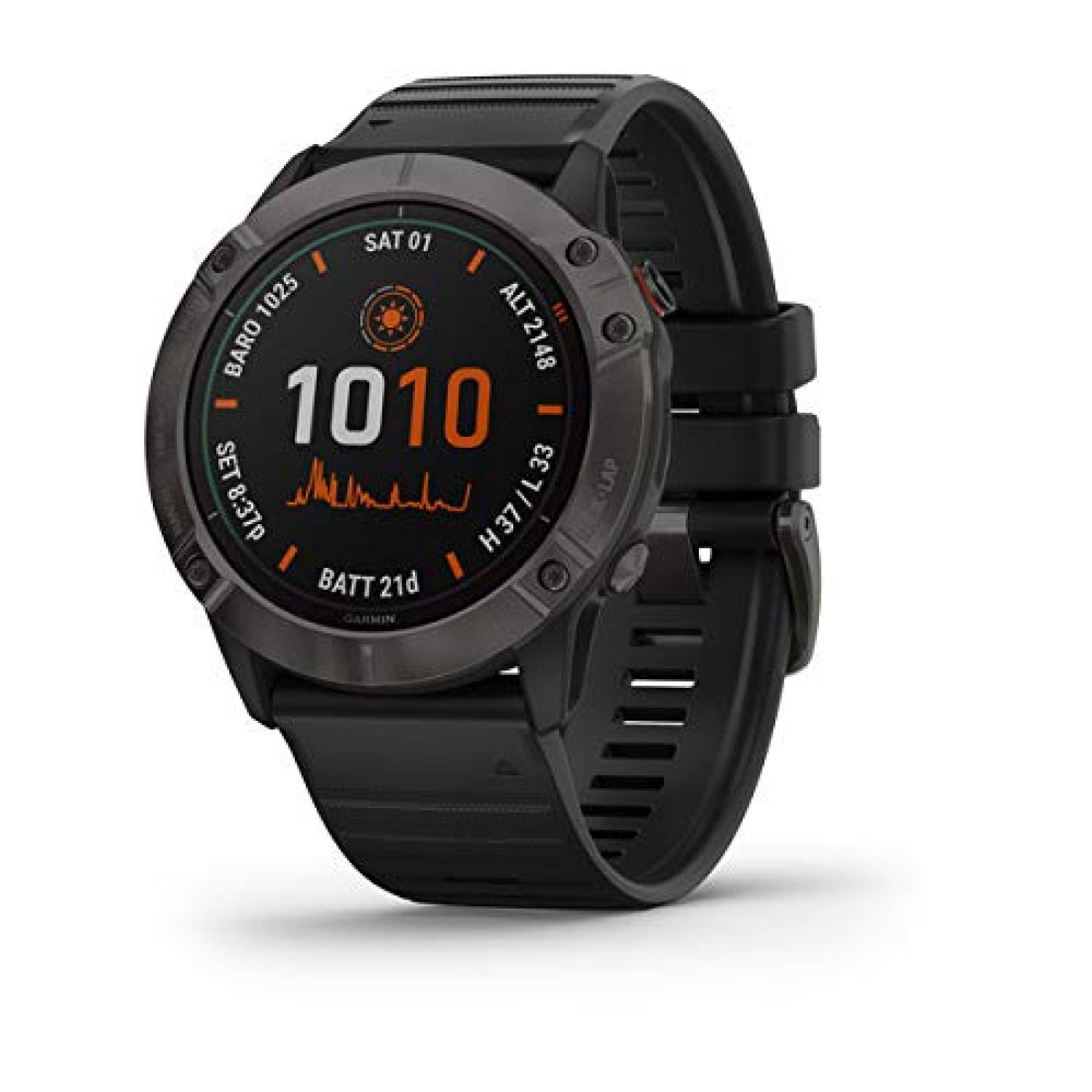 Reloj Multisport Garmin Fenix 6X Pro Solar GPS -gris/negro 