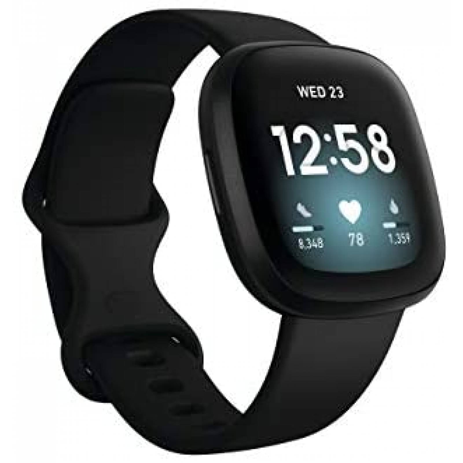 Reloj Deportivo Fitbit Versa 3 Multifuncional -Negro 