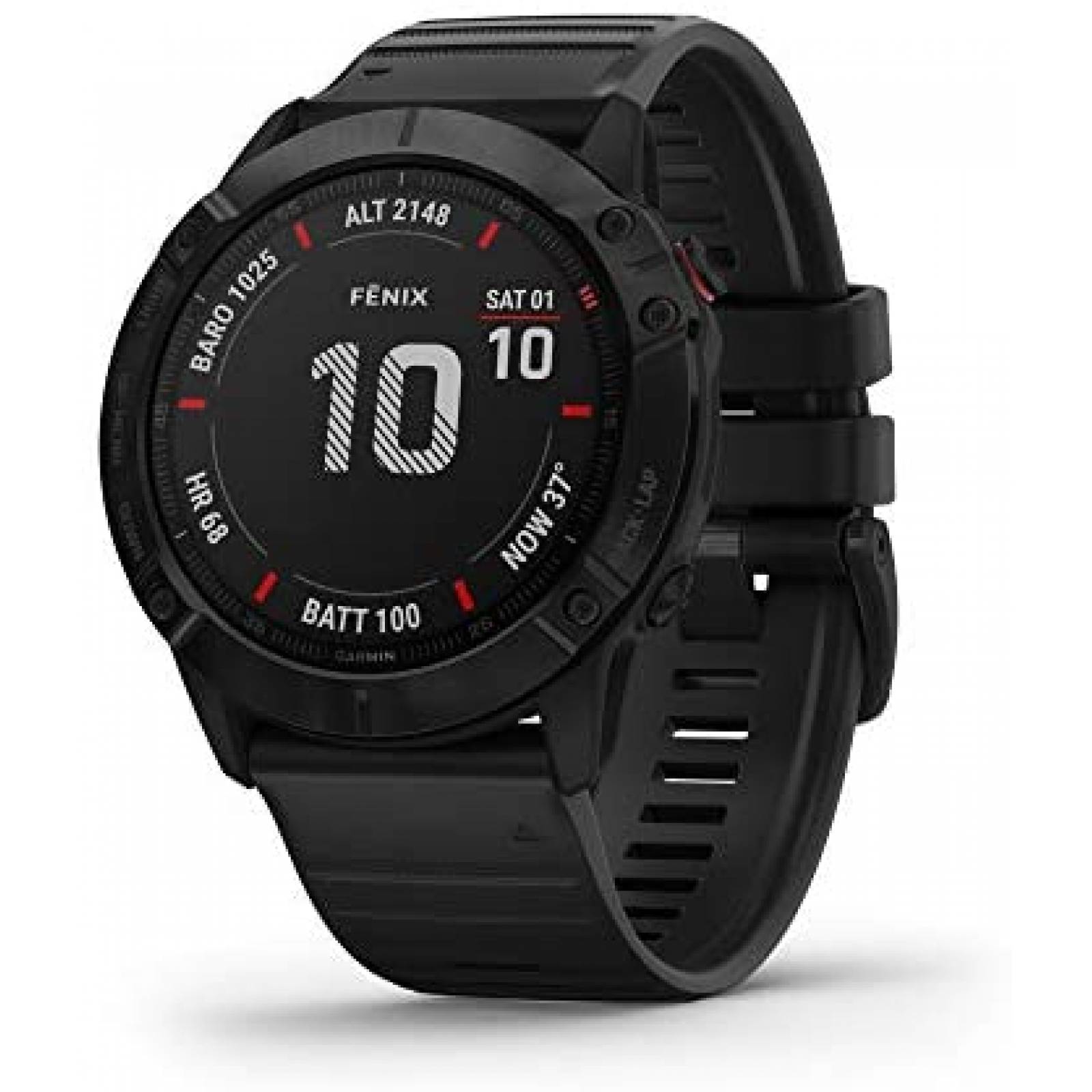 Reloj Deportivo Garmin fenix 6X Pro Multifuncional -Negro