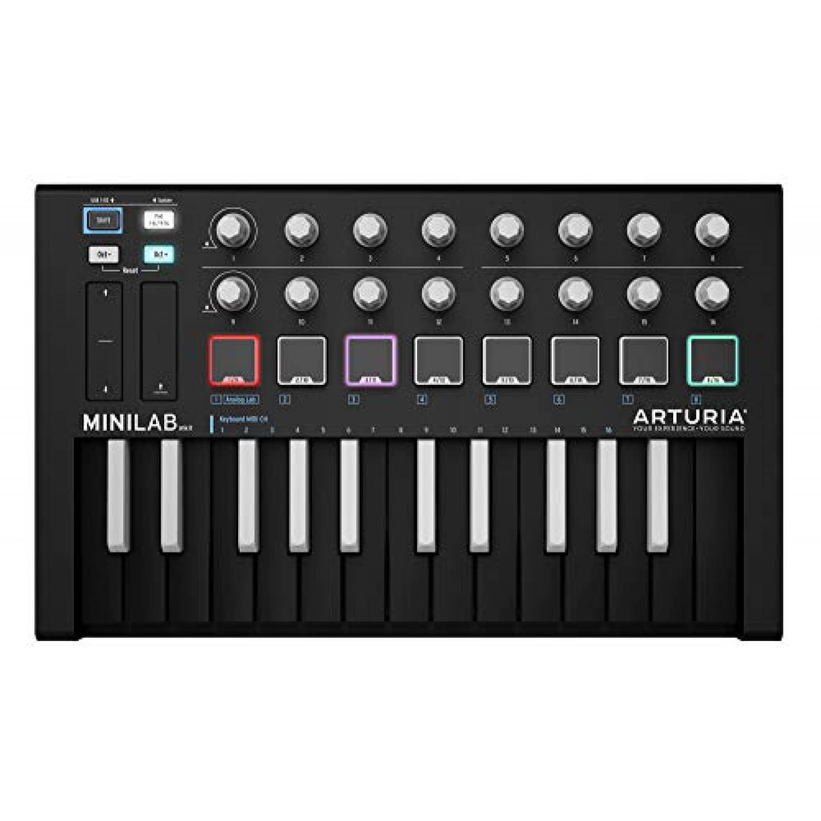 Mini Controlador MIDI Arturia MKII MiniLab -Negro 