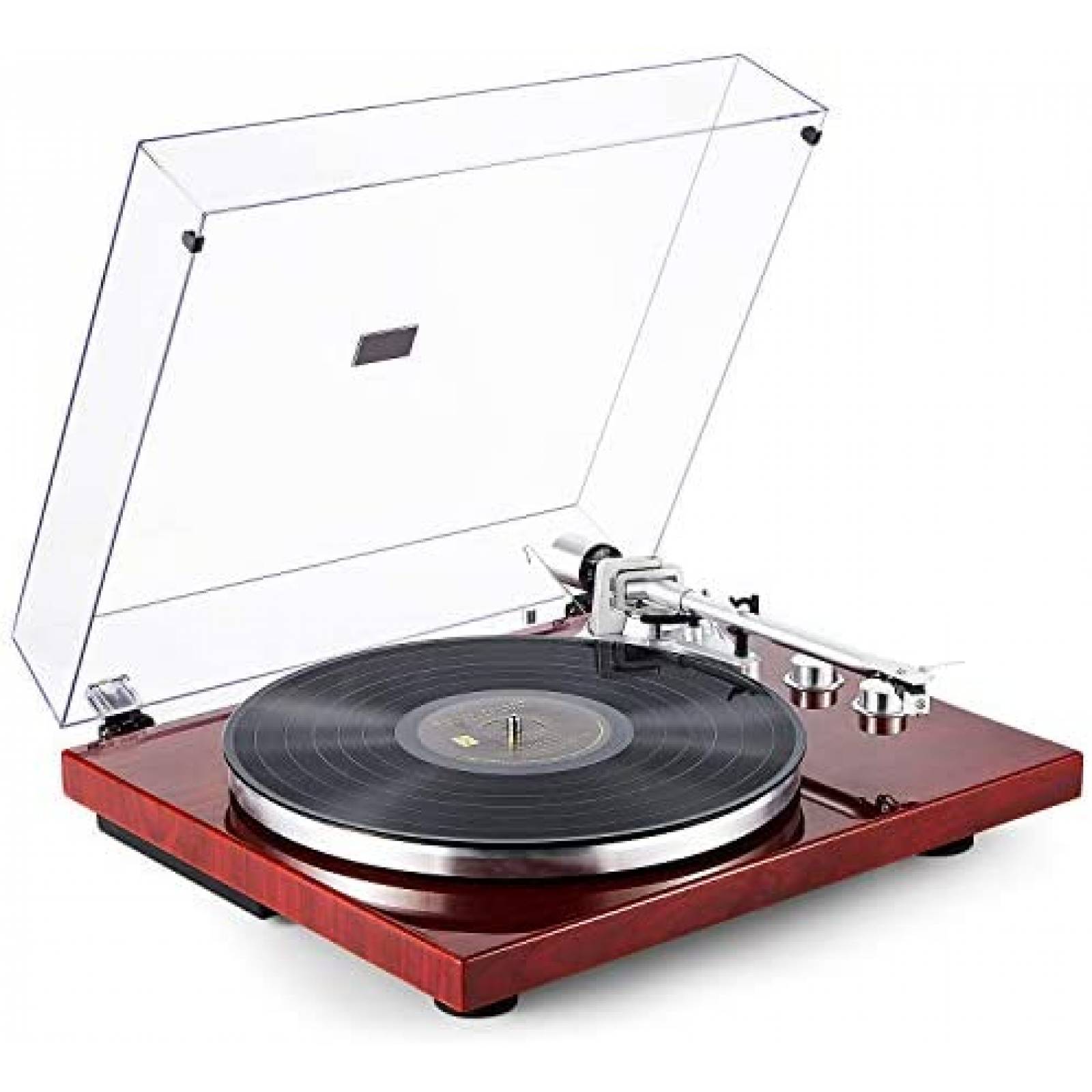 Tocadiscos 1byone Ajustable con Conexión Inalámbrica -Rojo