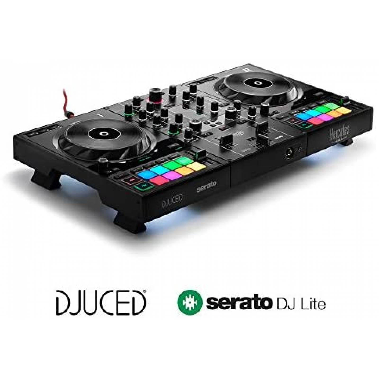 Controlador DJ Hercules DJ Inpulse 500 USB RGB Vinyl -Negro