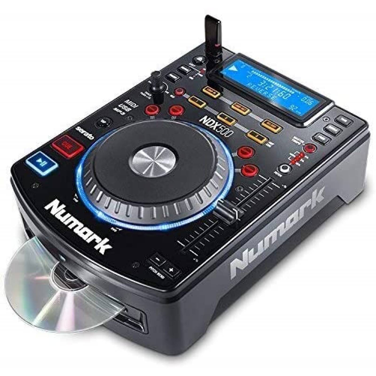 Controlador DJ Numark NDX500 Reproductor de CD -Negro 