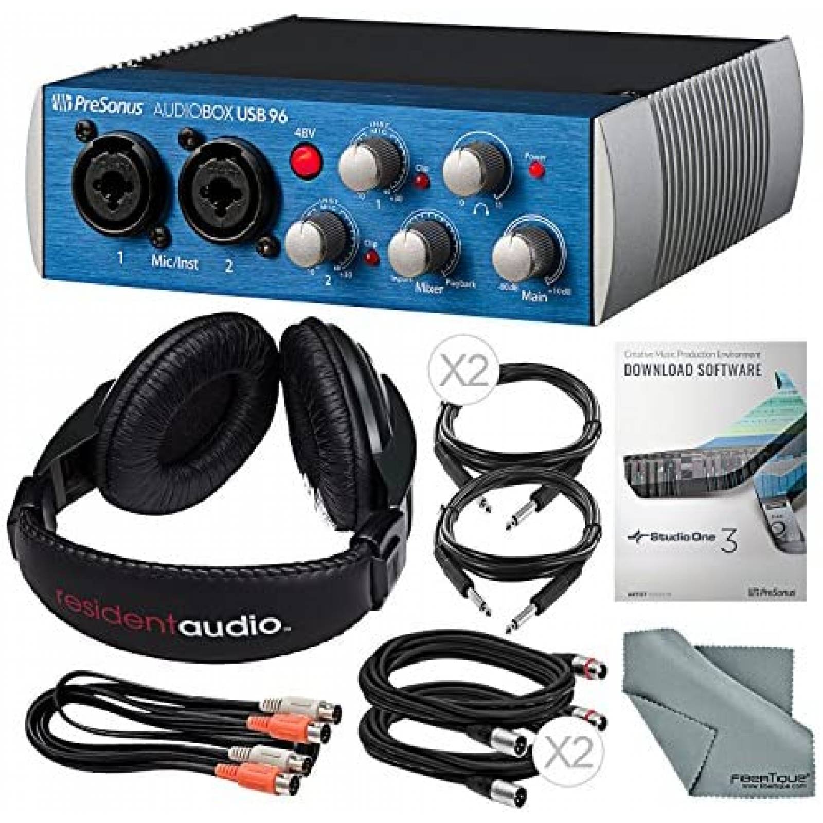 Interfaz de Audio PreSonus / Photo Savings AudioBox 96 -Azul 