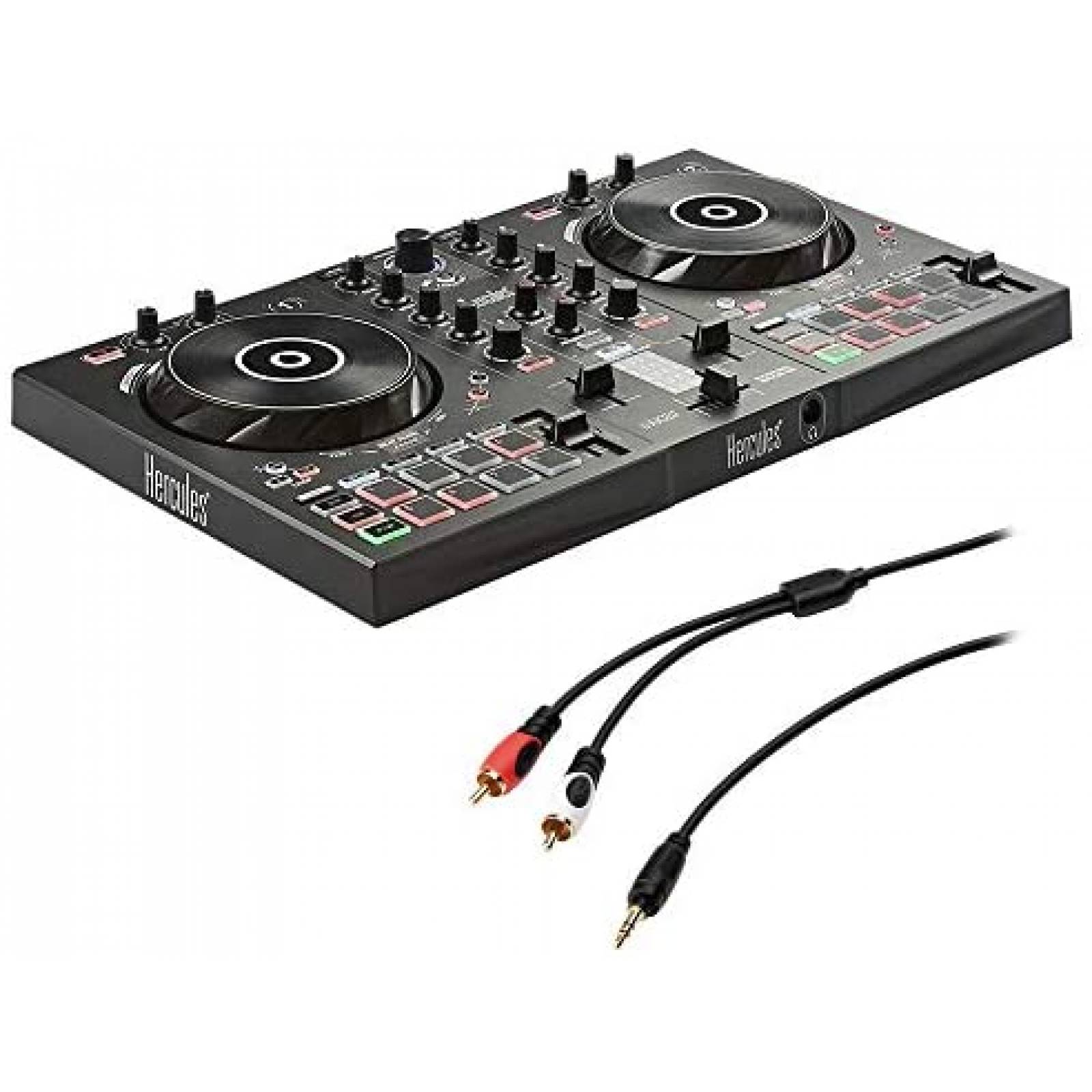 Controlador DJ Hercules DJ Estéreo Mini Dual 8'' -Negro 