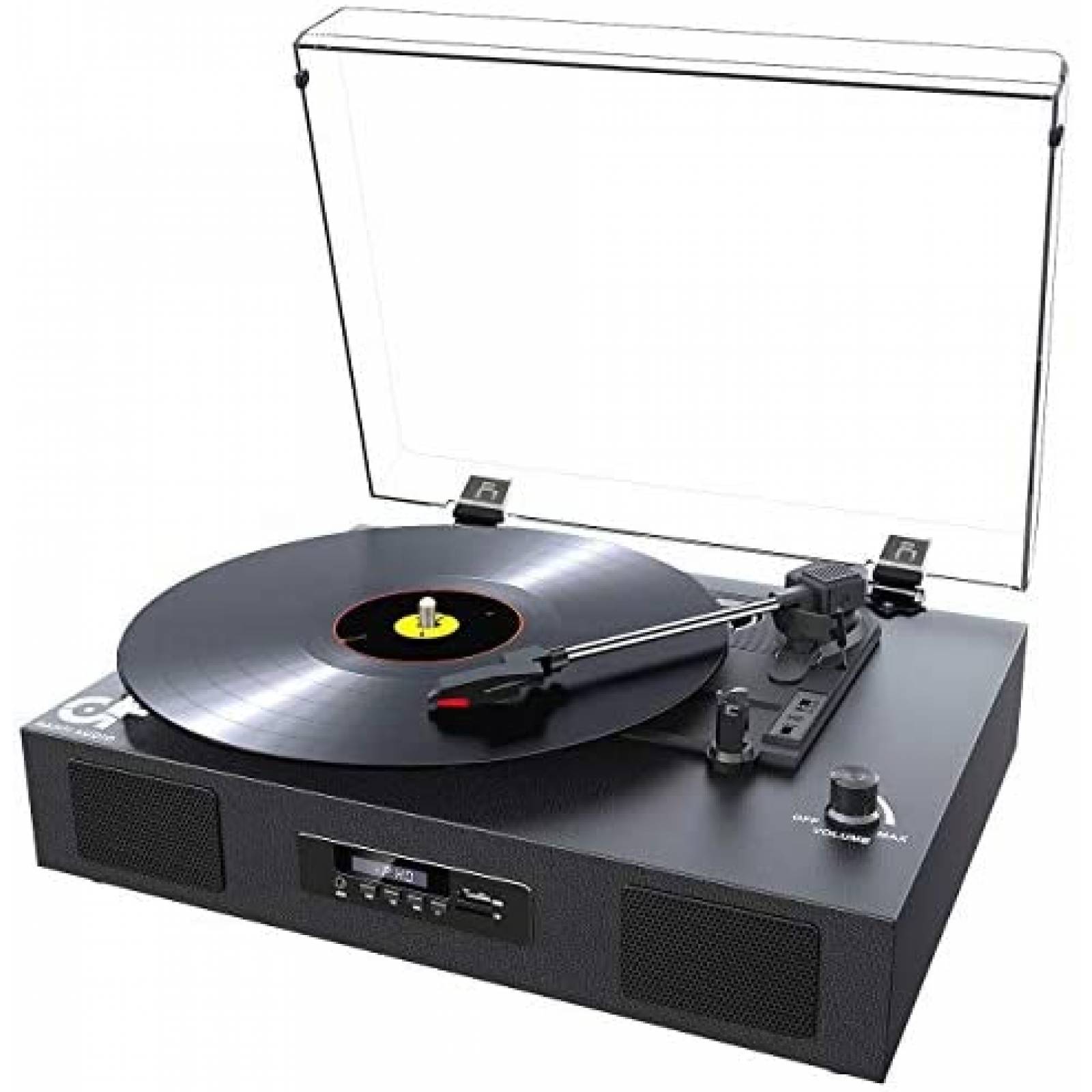 Tocadiscos De Vinil DANFI AUDIO DF Bluetooth Radio FM -Negro 