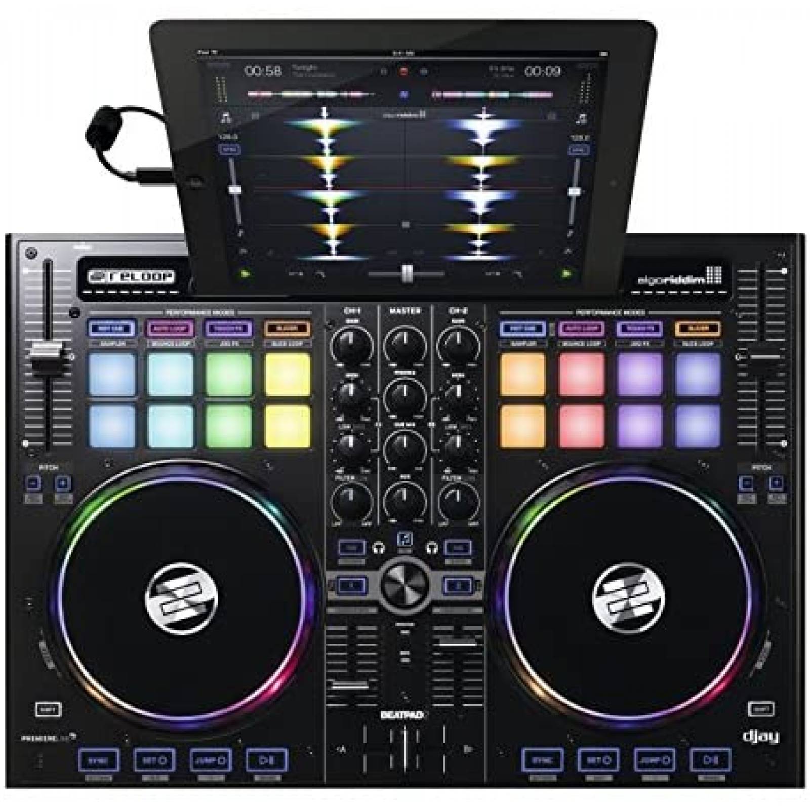 Controlador DJ Reloop Beatpad-2 Multi-sensorial -Negro 