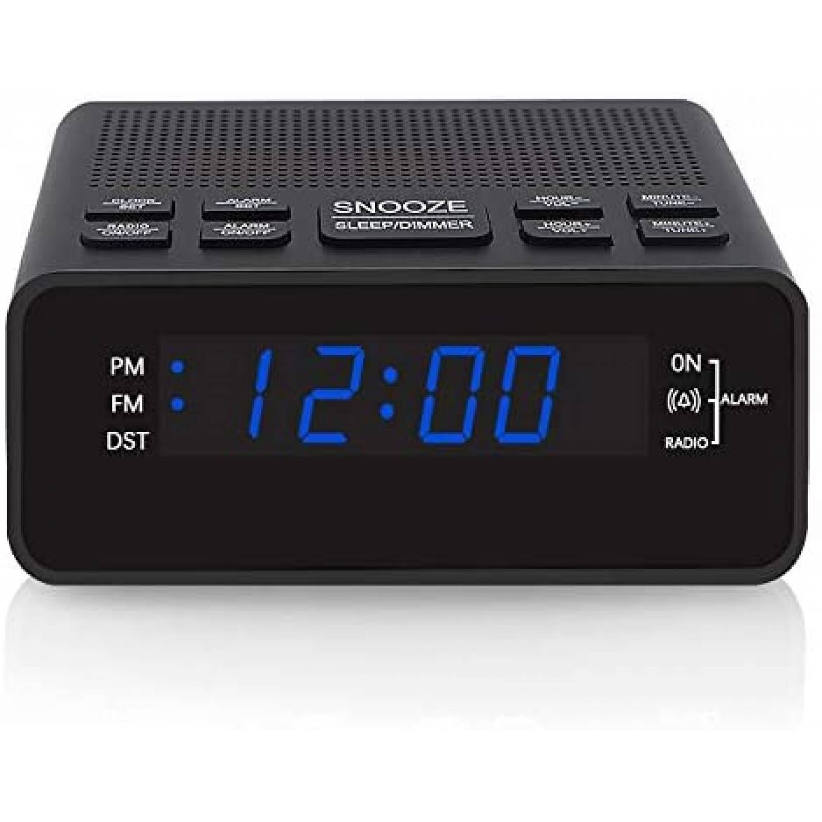 Reloj de Alarma Jingsense Digital Radio AM/FM -Negro 
