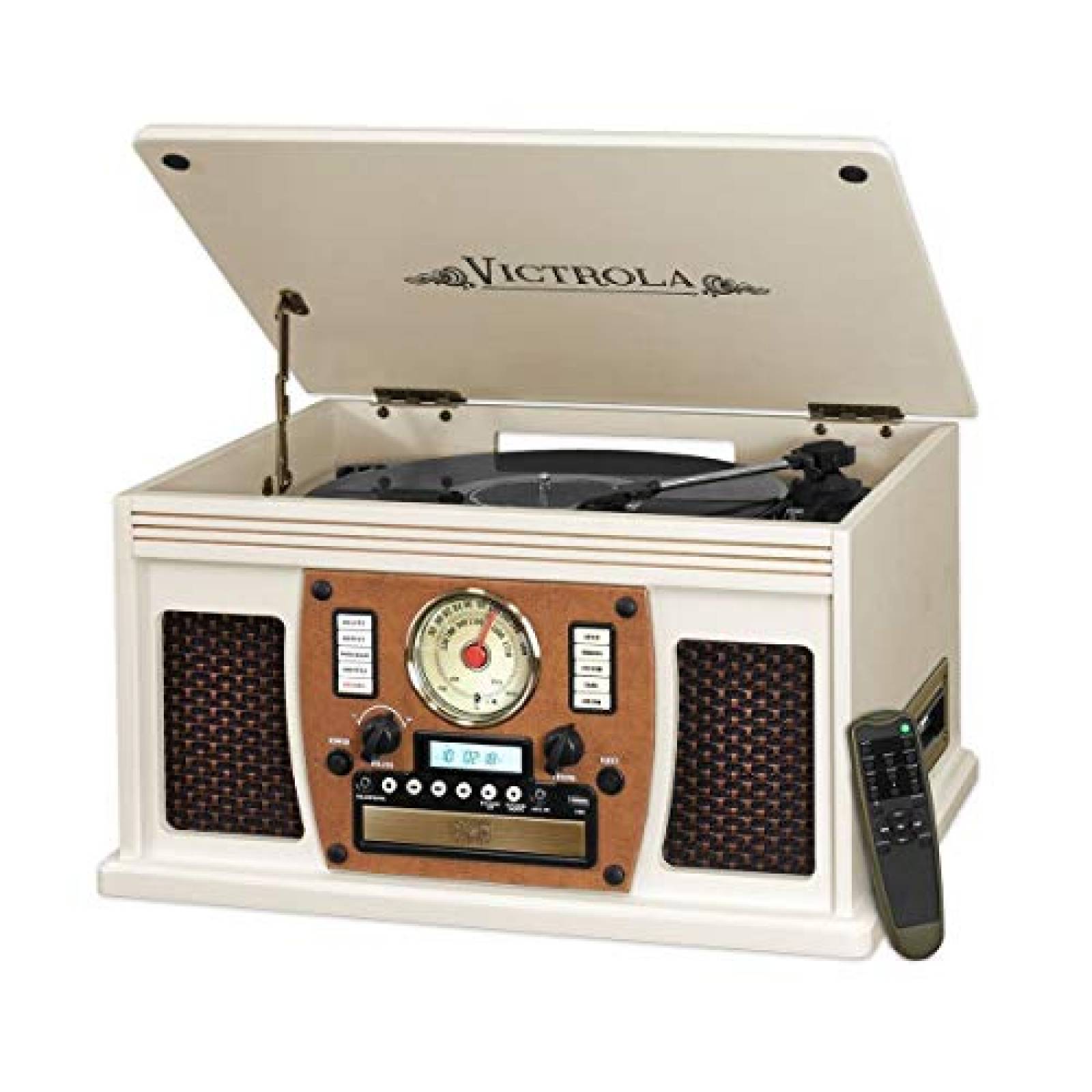 Tocadiscos Victrola 8 en 1 con Bluetooth -Blanco 