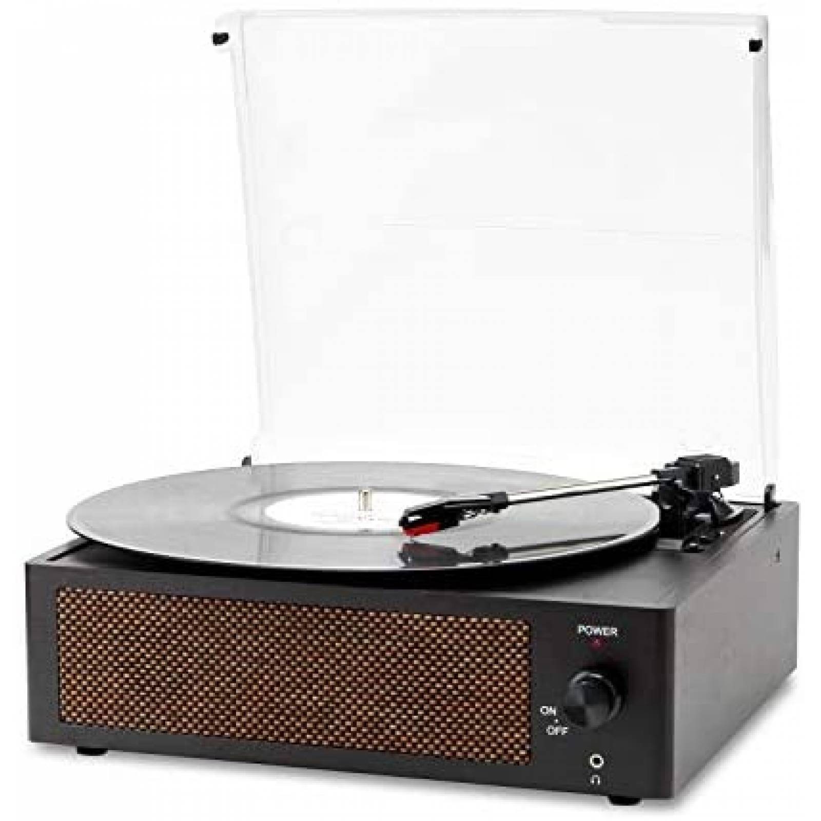 Tocadiscos MUSITREND Bluetooth de Vinilo Vintage -Negro