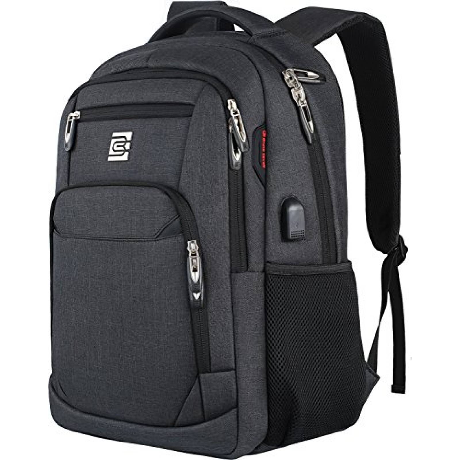 Mochila para laptop Volher antirrobo con puerto de carga USB 