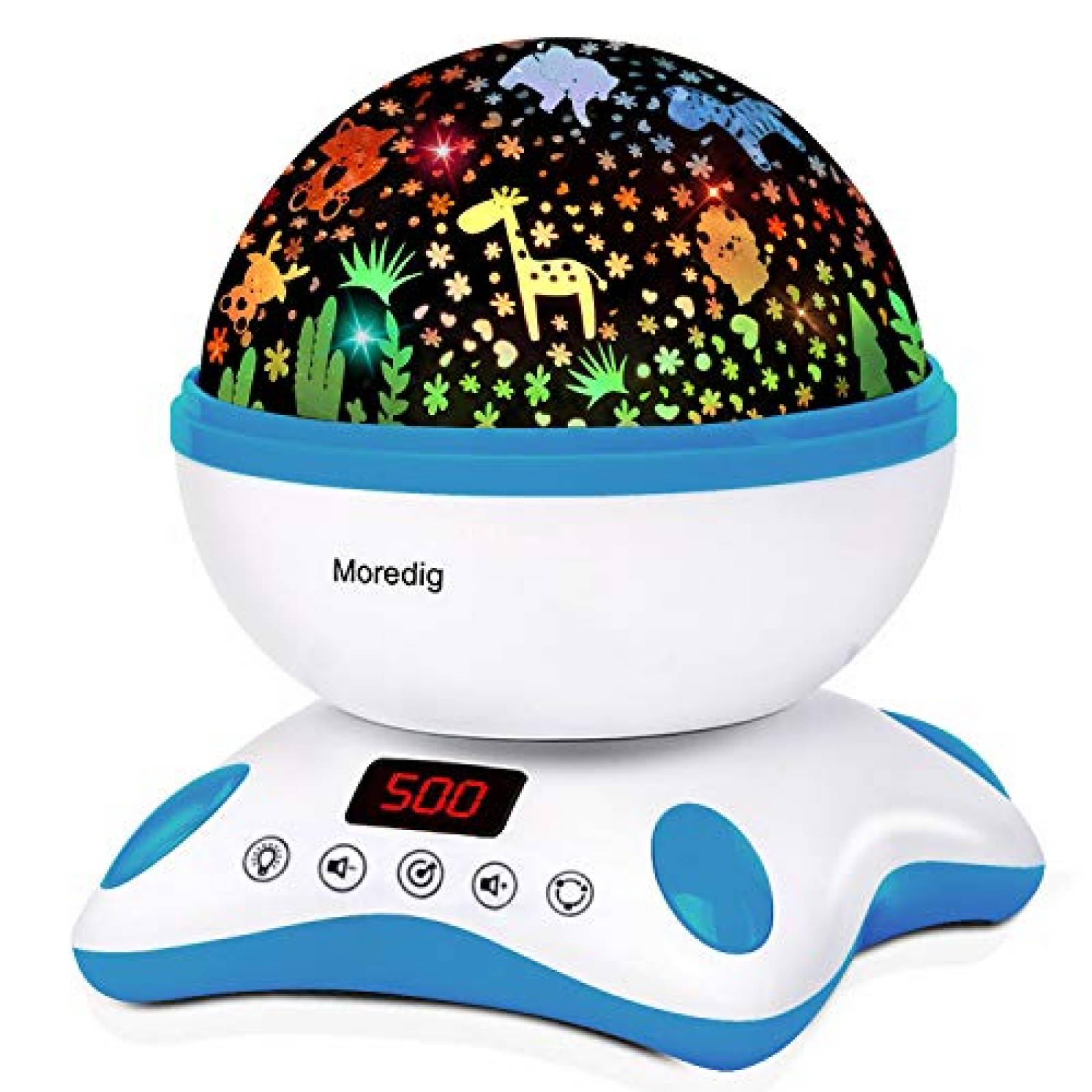 Proyector de Luz Moredig Canciones 360 9 Colores -Azul