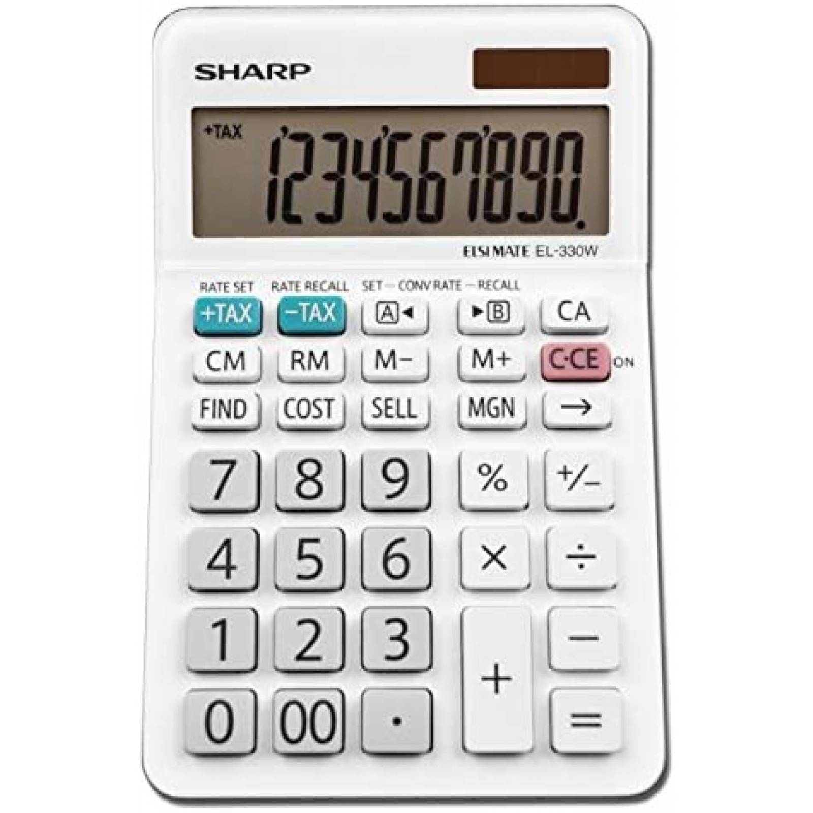Calculadora de Escritorio Sharp EL-330WB Estandar 10 Dígitos 
