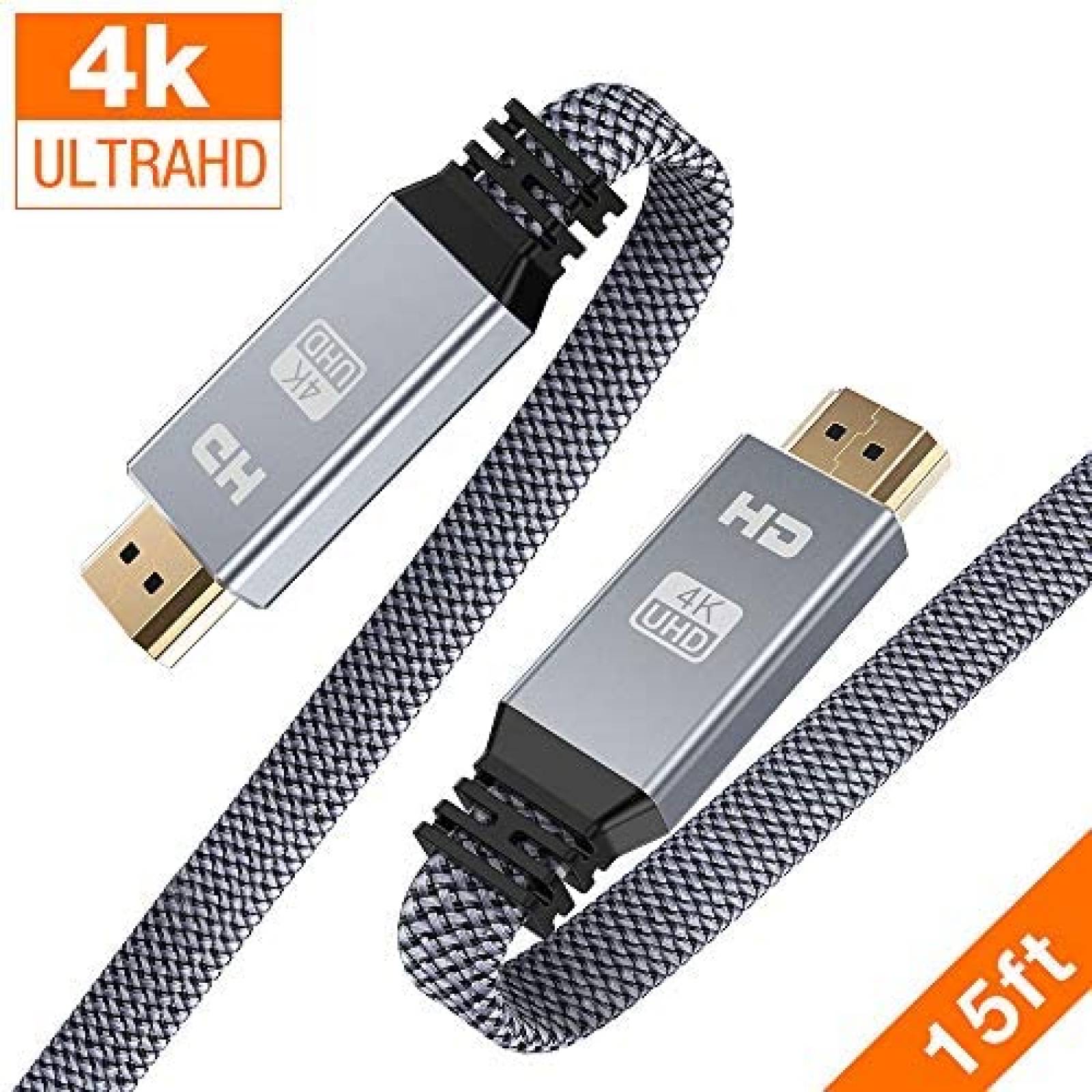 Cable HDMI Snowkids PS4/PS3 4K 15ft 60Hz 18Gbps 2160P -Gris