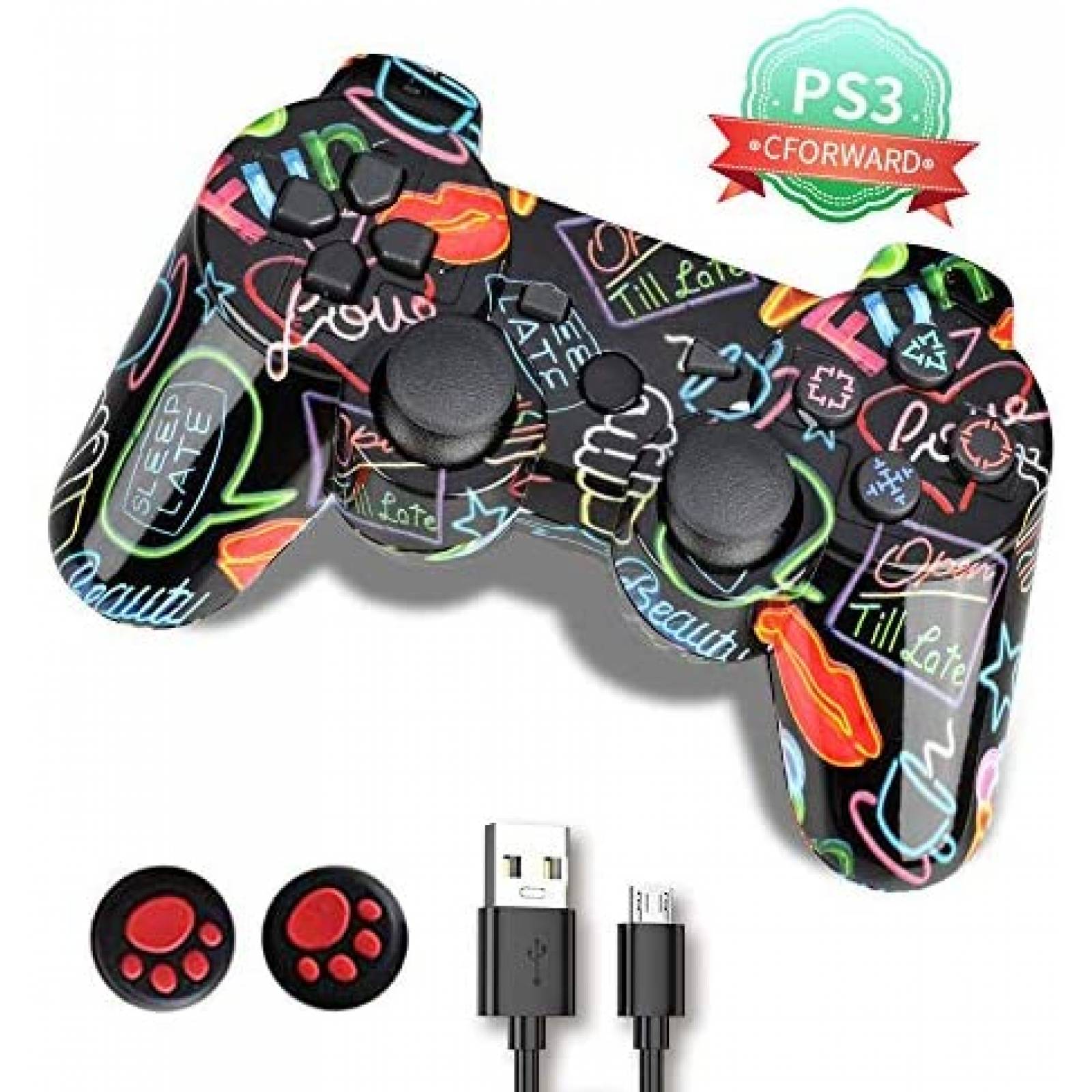 Control de Consola CFORWARD PlayStation 3 Inalámbrico -Negro 