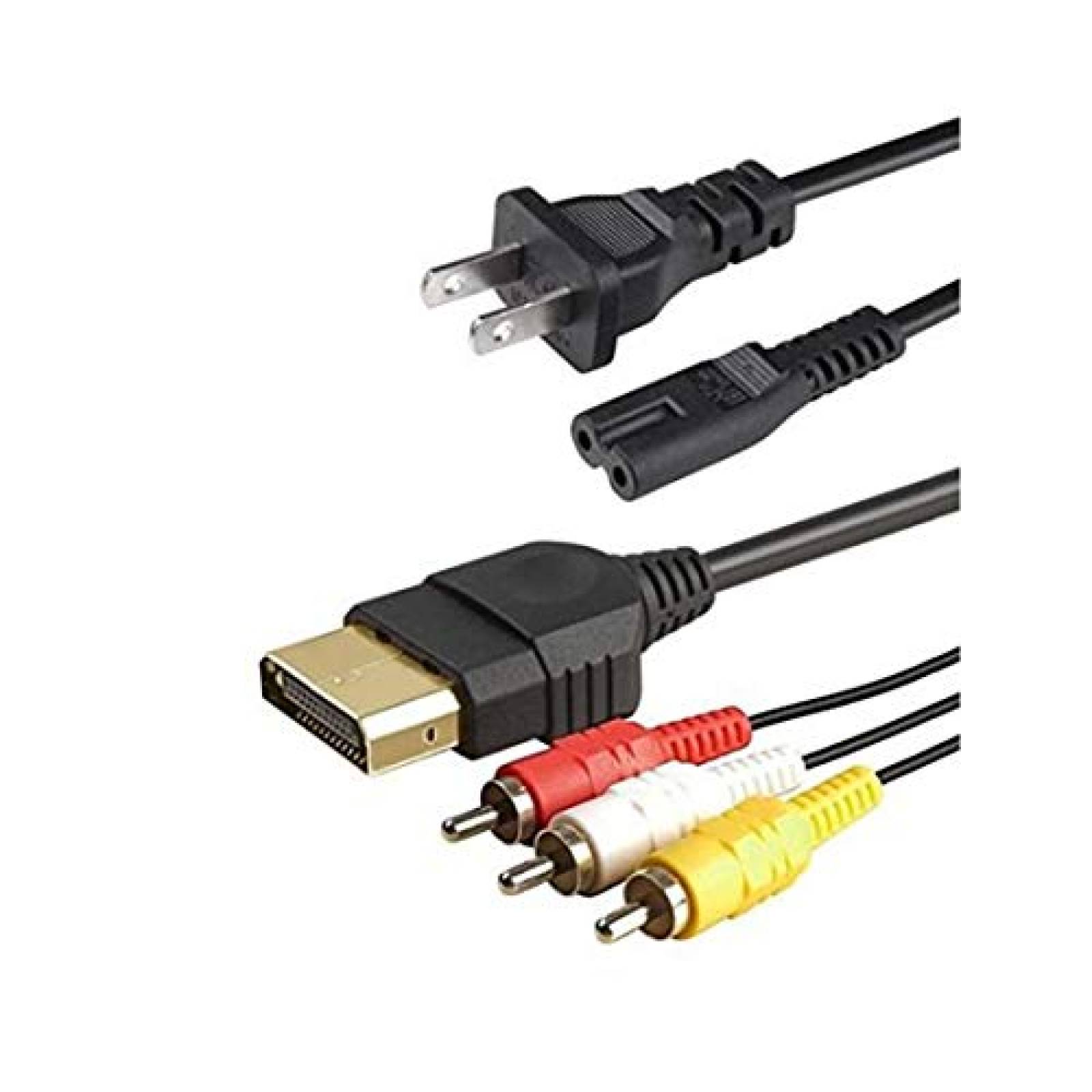 Juego de Cables LEAGY AV 6 ft y Cable de CA ft 5 para XBox 