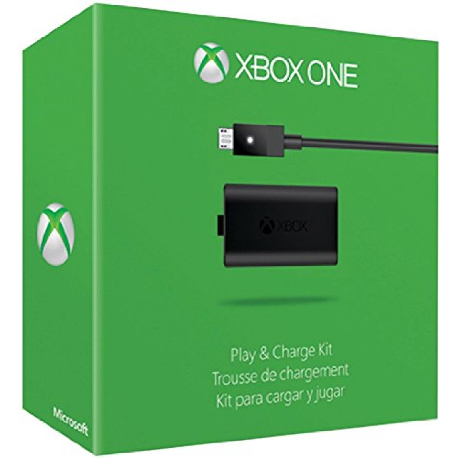 Kit de Carga y Juego Microsoft Original p Xbox One -Negro 
