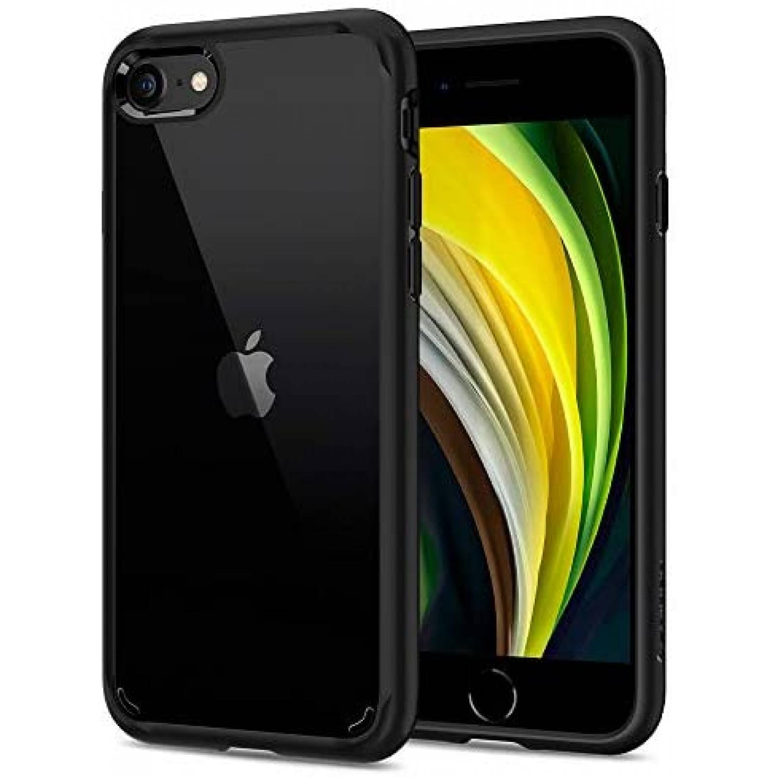 Funda Spigen iPhone SE 2020 Protección de Silicona -Negro 
