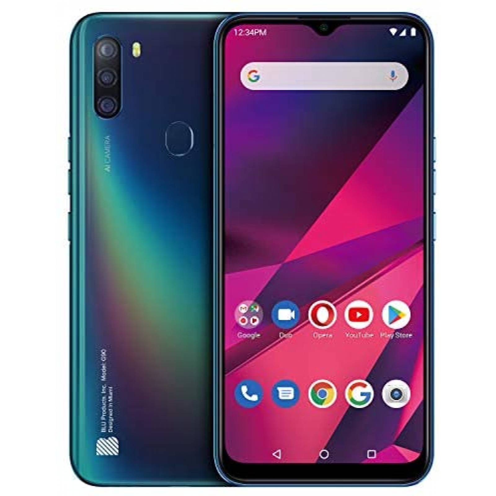 Celular Desbloqueado BLU G90 6.5'' HD+ 128GB 4GB RAM 16MP 