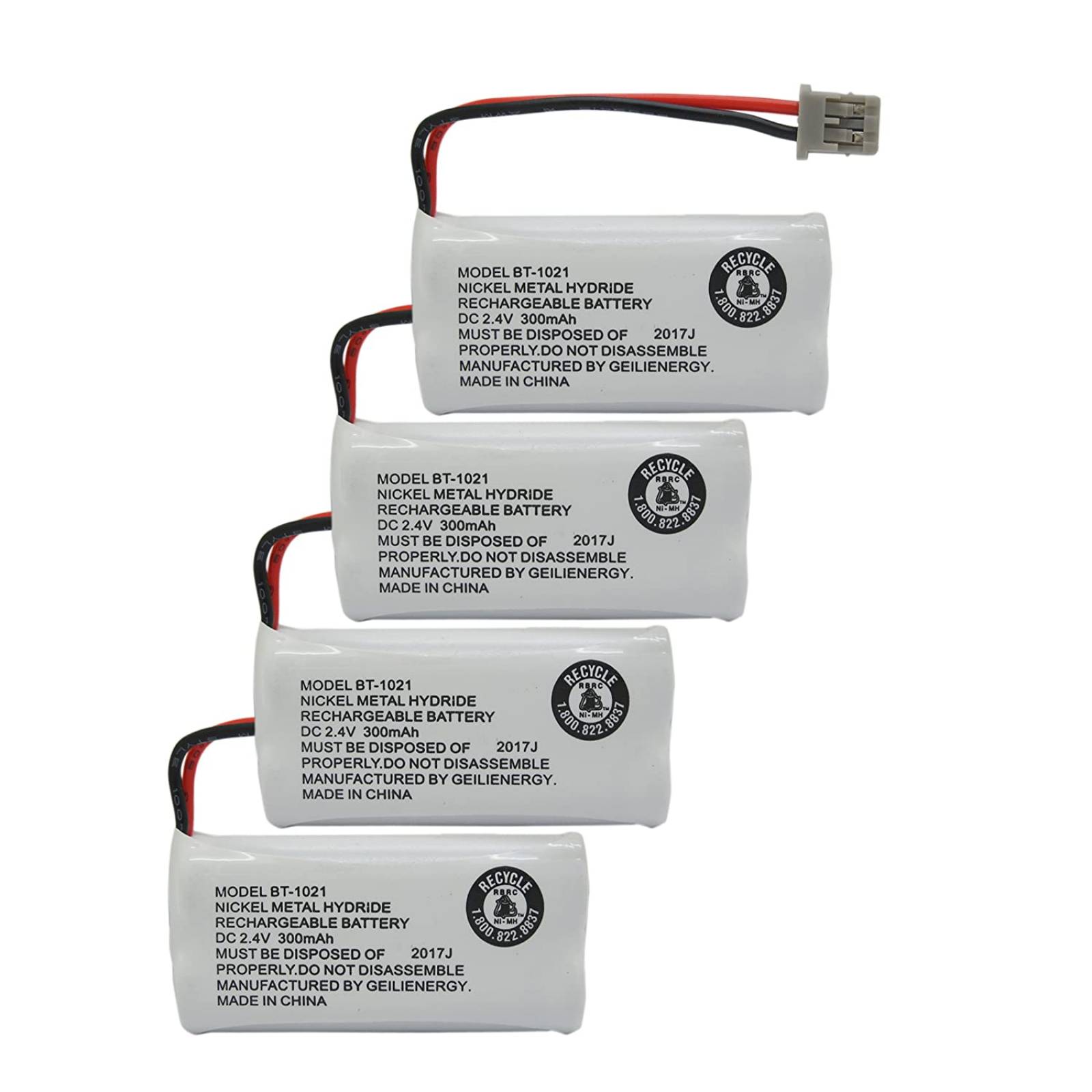 Kit 4 Baterías Recargables Geilienergy Bt-1021 Telef Bt-1008 