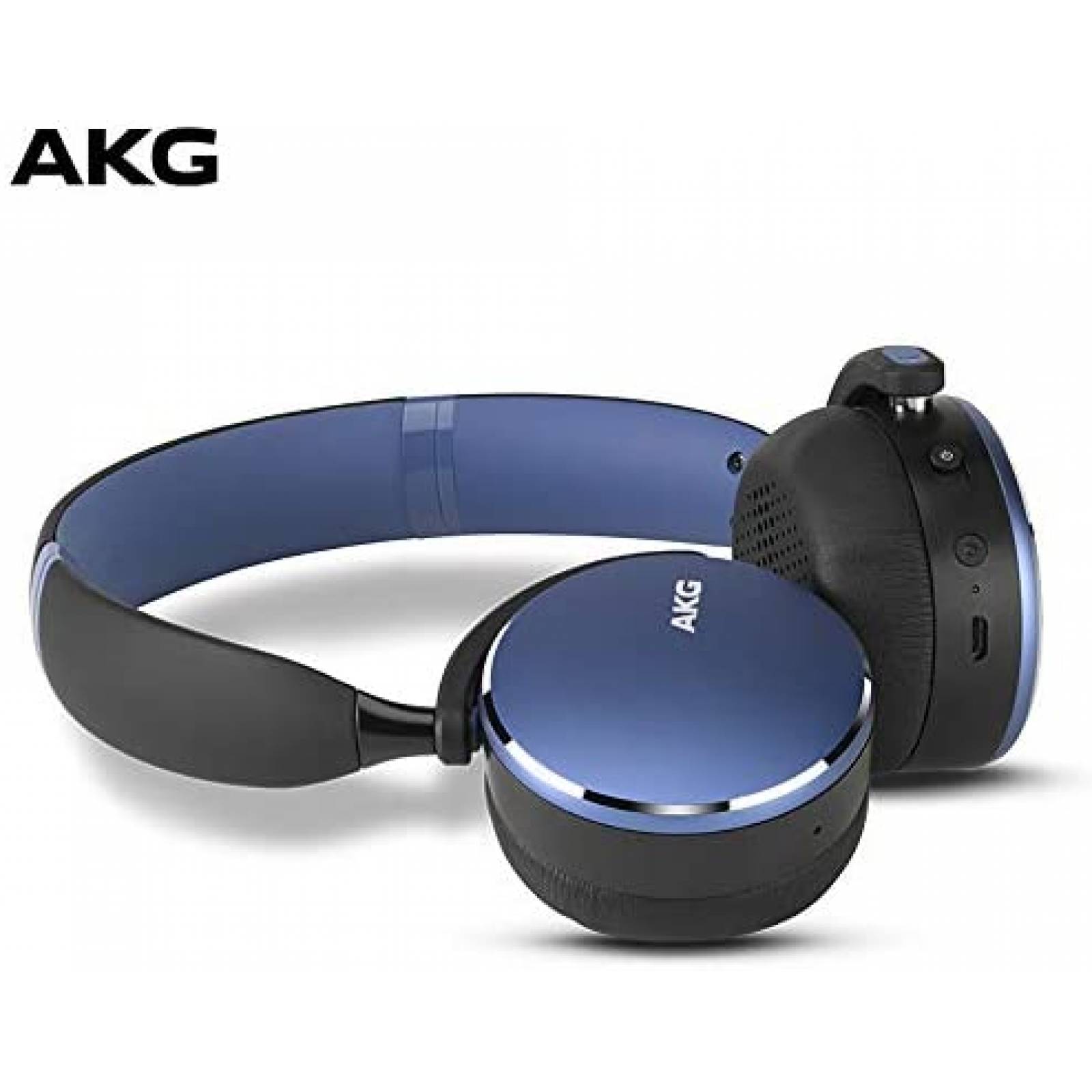 Audífonos De Casco AKG Y500 Inalámbrico Bluetooth -Azul 