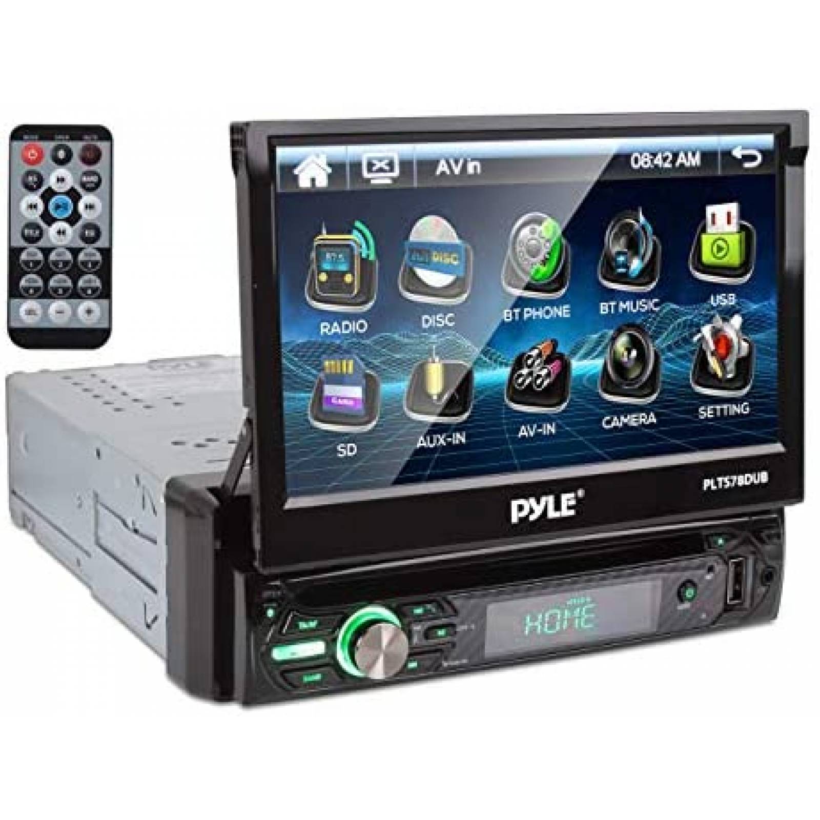 Estereo Auto Pyle PLTS78DUB Single DIN Pantalla Touch