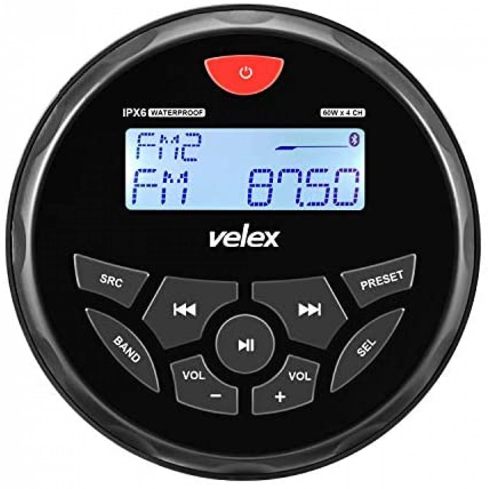 Receptor estéreo para Botes velex Radio AM/FM Bluetooth