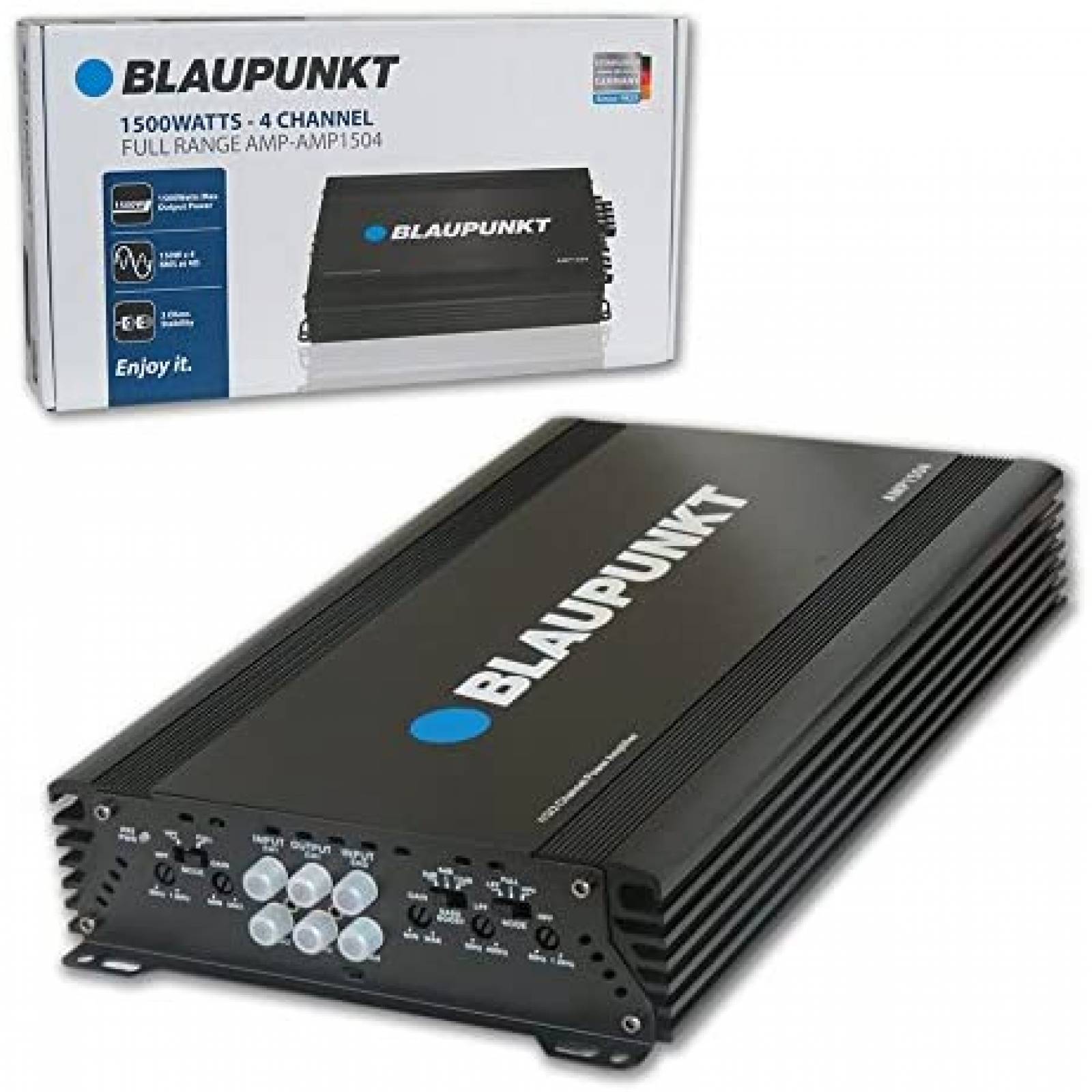 Amplificador Multicanal BLAUPUNKT Alto Rango 1500W -Negro 