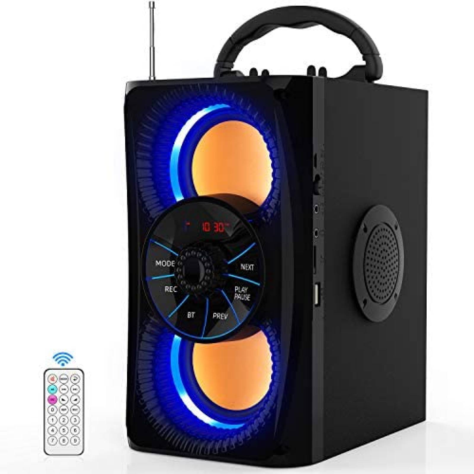 Bocina DinDin Portátil Inalámbrica de Karaoke -Negro