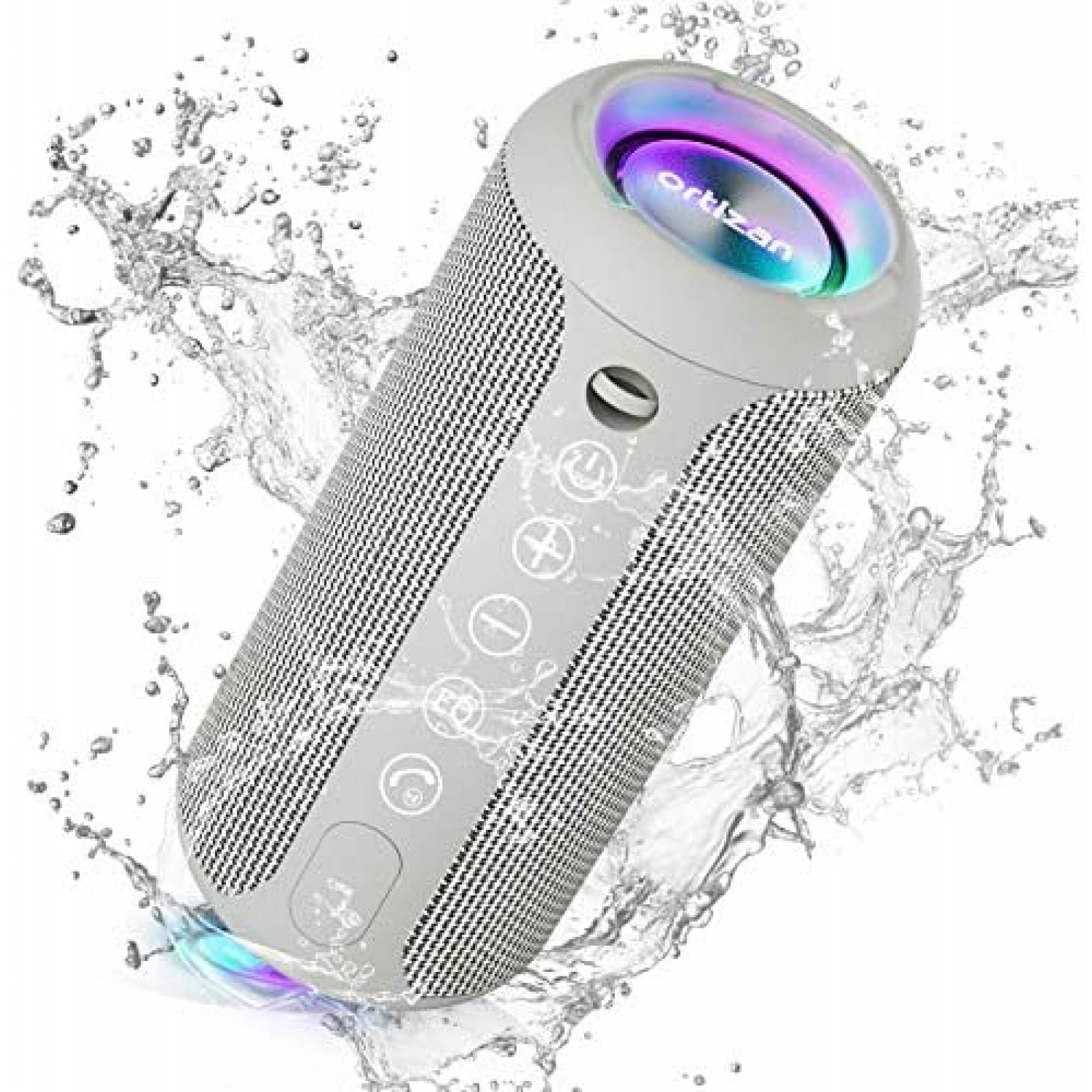 Bocina Ortizan Portátil Bluetooth IPX7 A Prueba de Agua