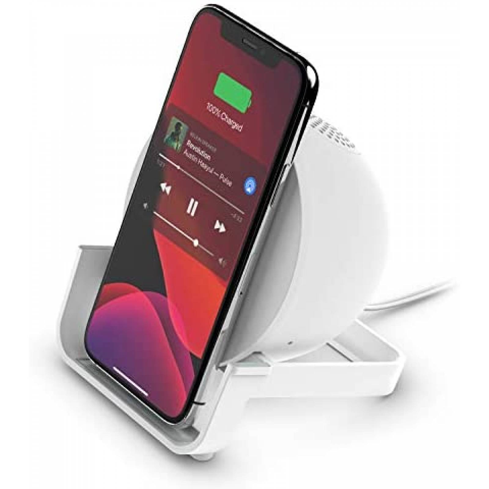 Cargador y Bocina Belkin 10W Multufuncional 2 en 1 -Blanco 