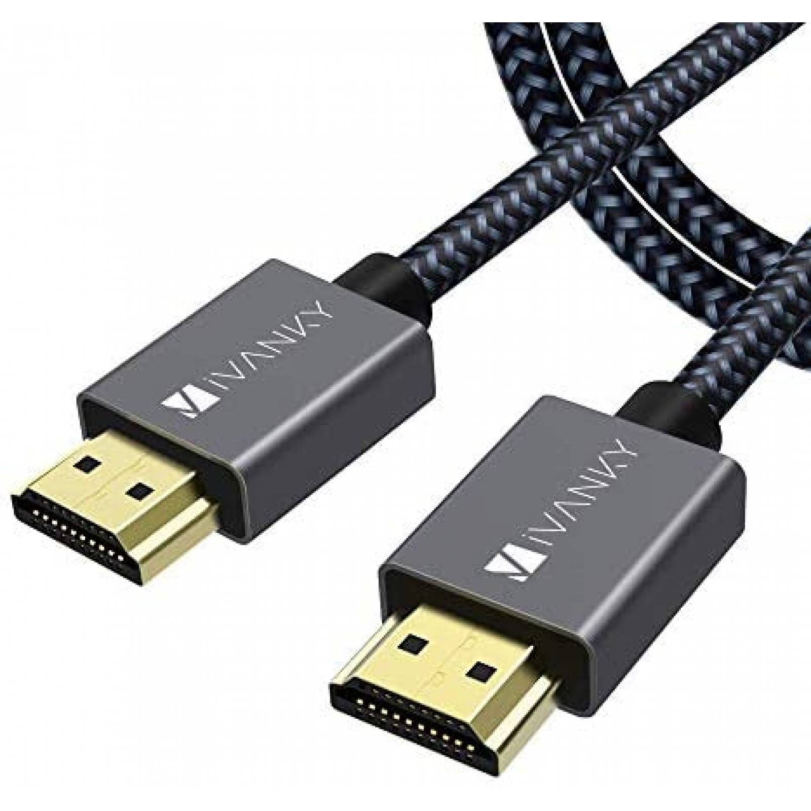 Cable HDMI Ivanky 4K de 10 ft 18 Gbps Trenzado 32AWG 