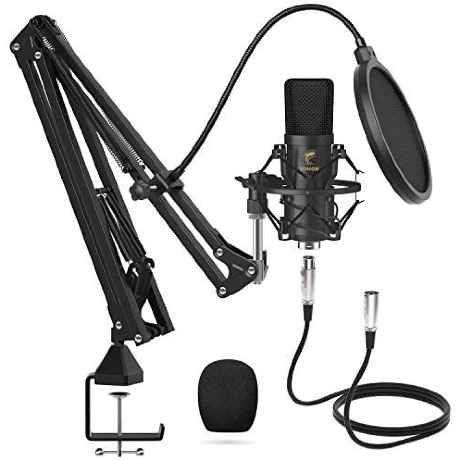 Micrófono de Condensador TONOR TC20 con Estante -Negro 