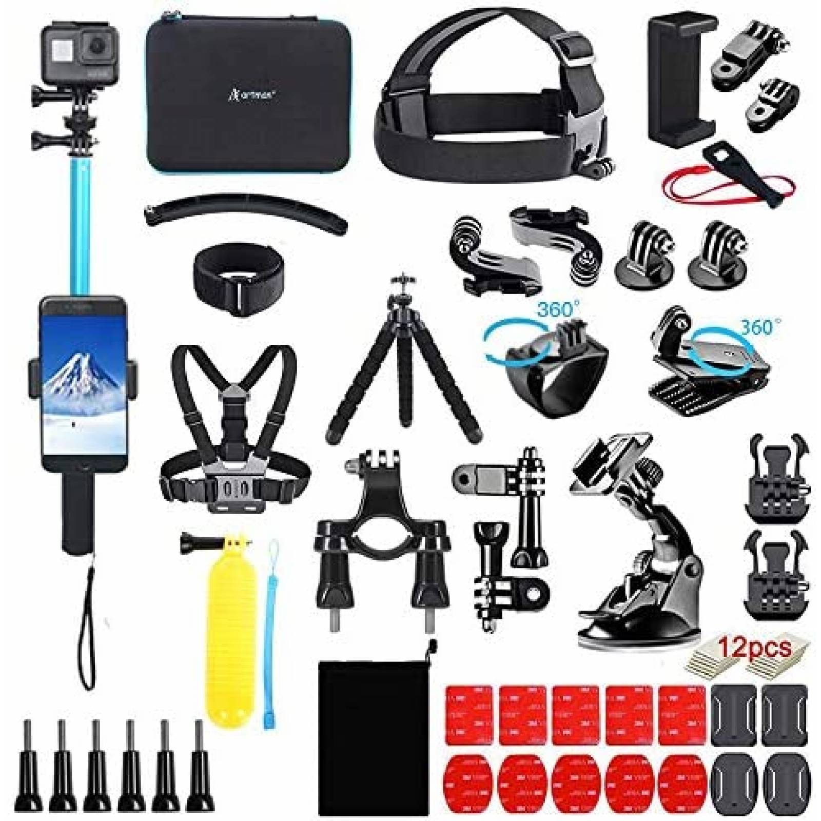 Kit de Accesorios A Artman 60 en 1 para Cámara de Acción