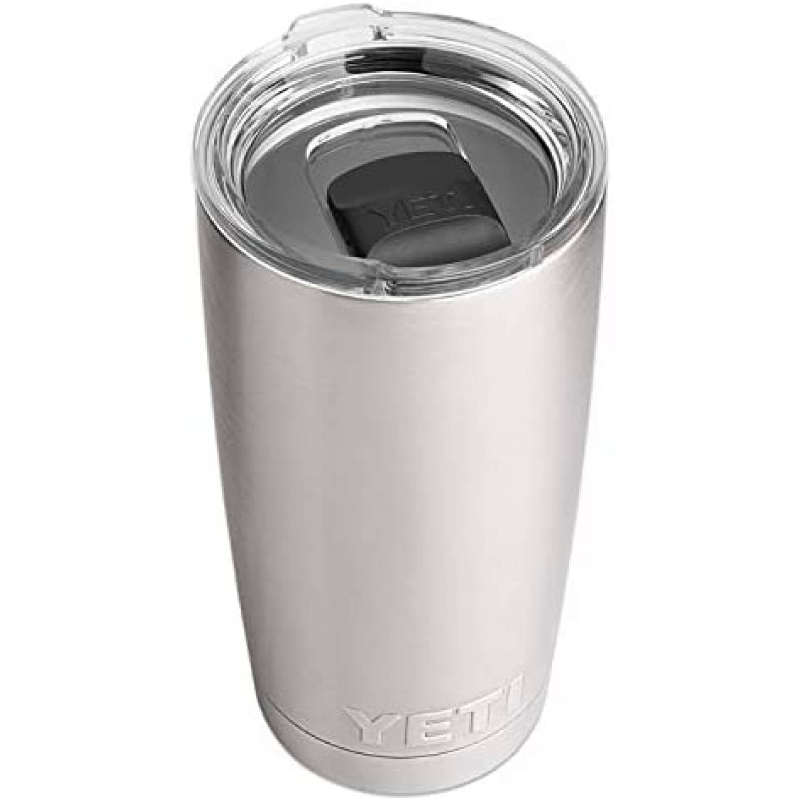  YETI Rambler - Vaso de acero inoxidable con tapa MagSlider, 20  onzas, color negro. : Hogar y Cocina