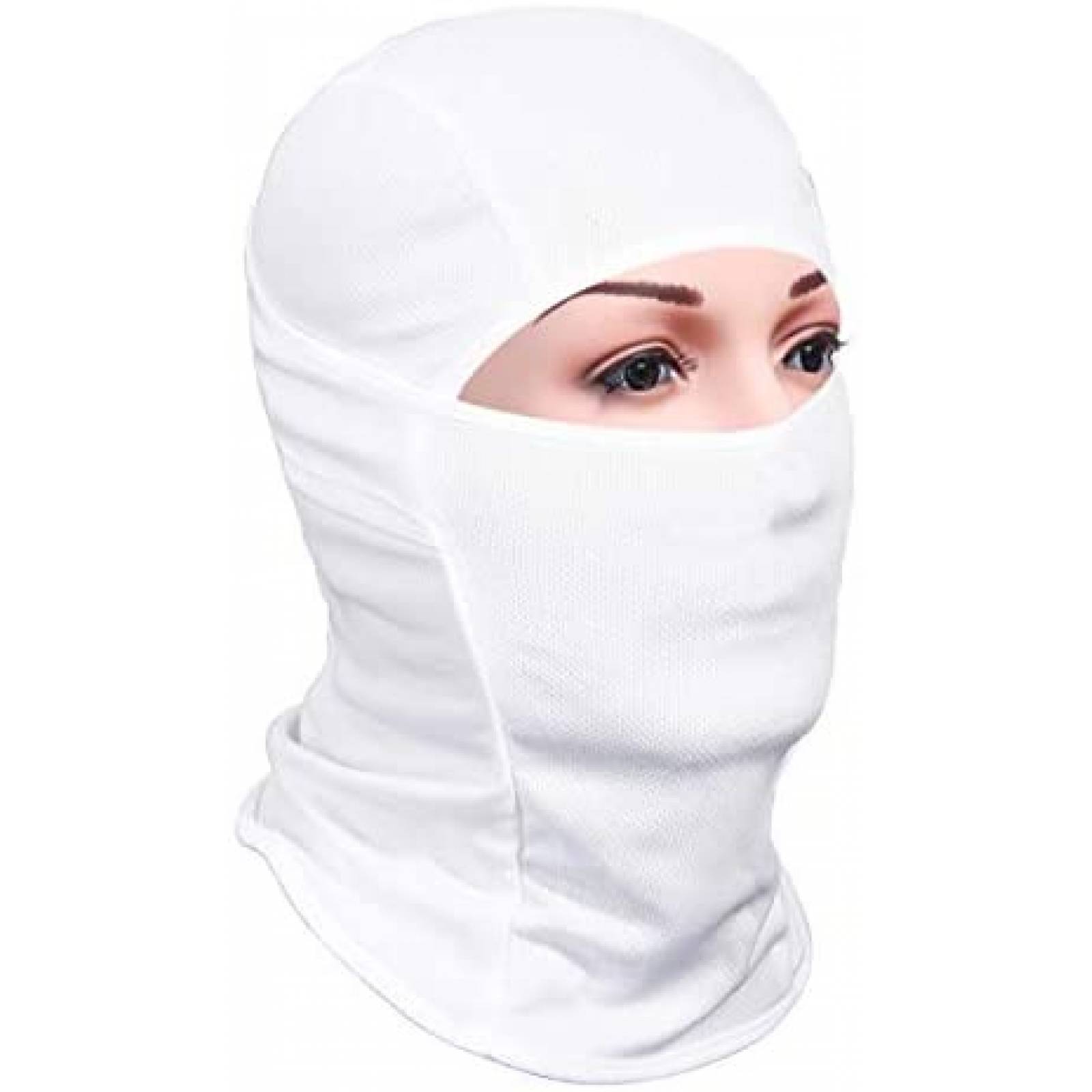 Mascara Deportiva Achiou Balaclava Protección UV -Blanco 