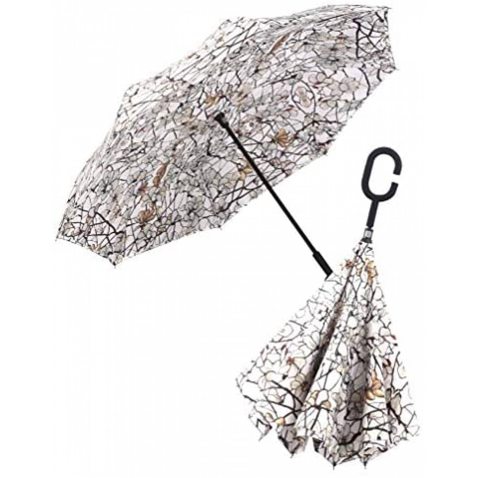 Paragüas Invertido RainCaper Tiffany Magnolia Fibra Vidrio 