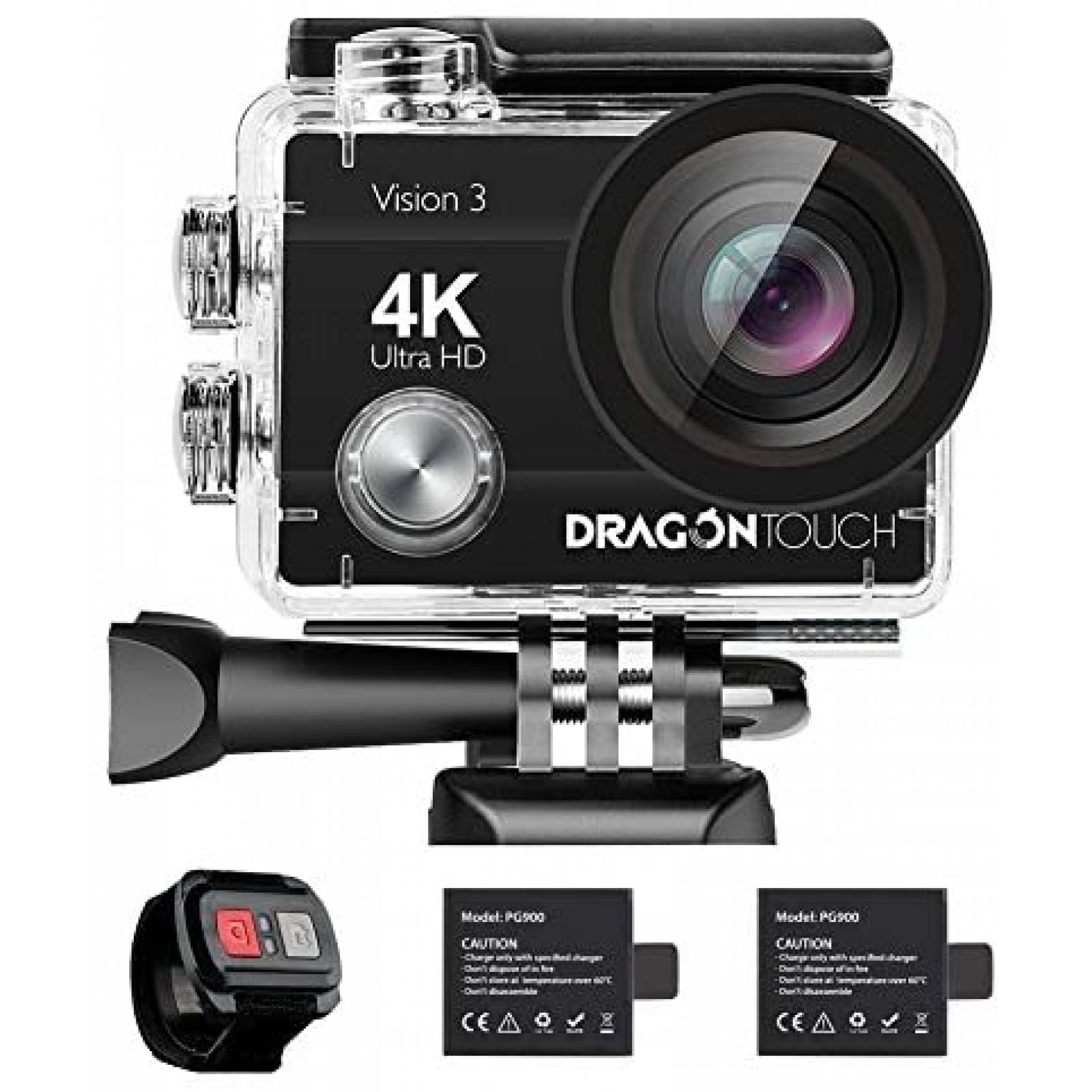 Cámara de Acción Dragon Touch 4K 16MP A Prueba de Agua 