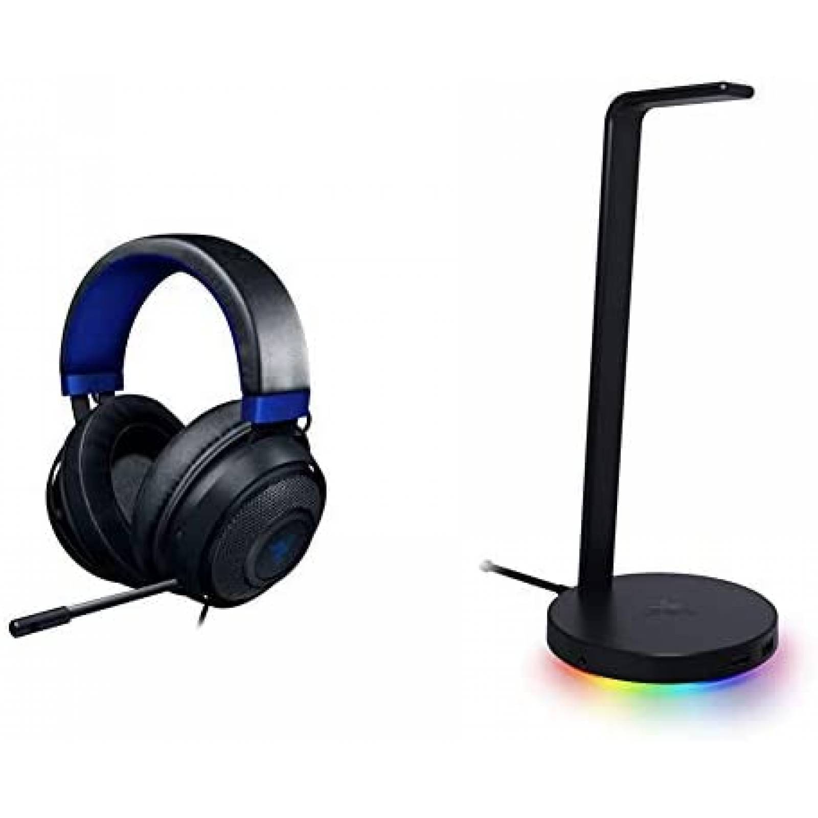 Audifonos Gamer Razer Kraken RGB Con Estación Base V3 -Azul 