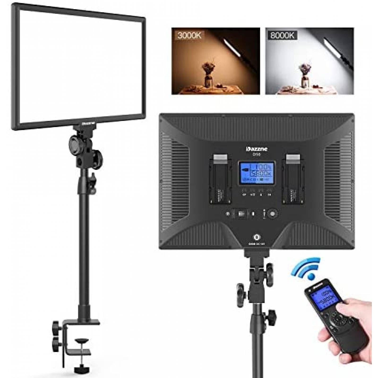 Kit de Fotografía Dazzne Base para Montar Lámpara -Negro